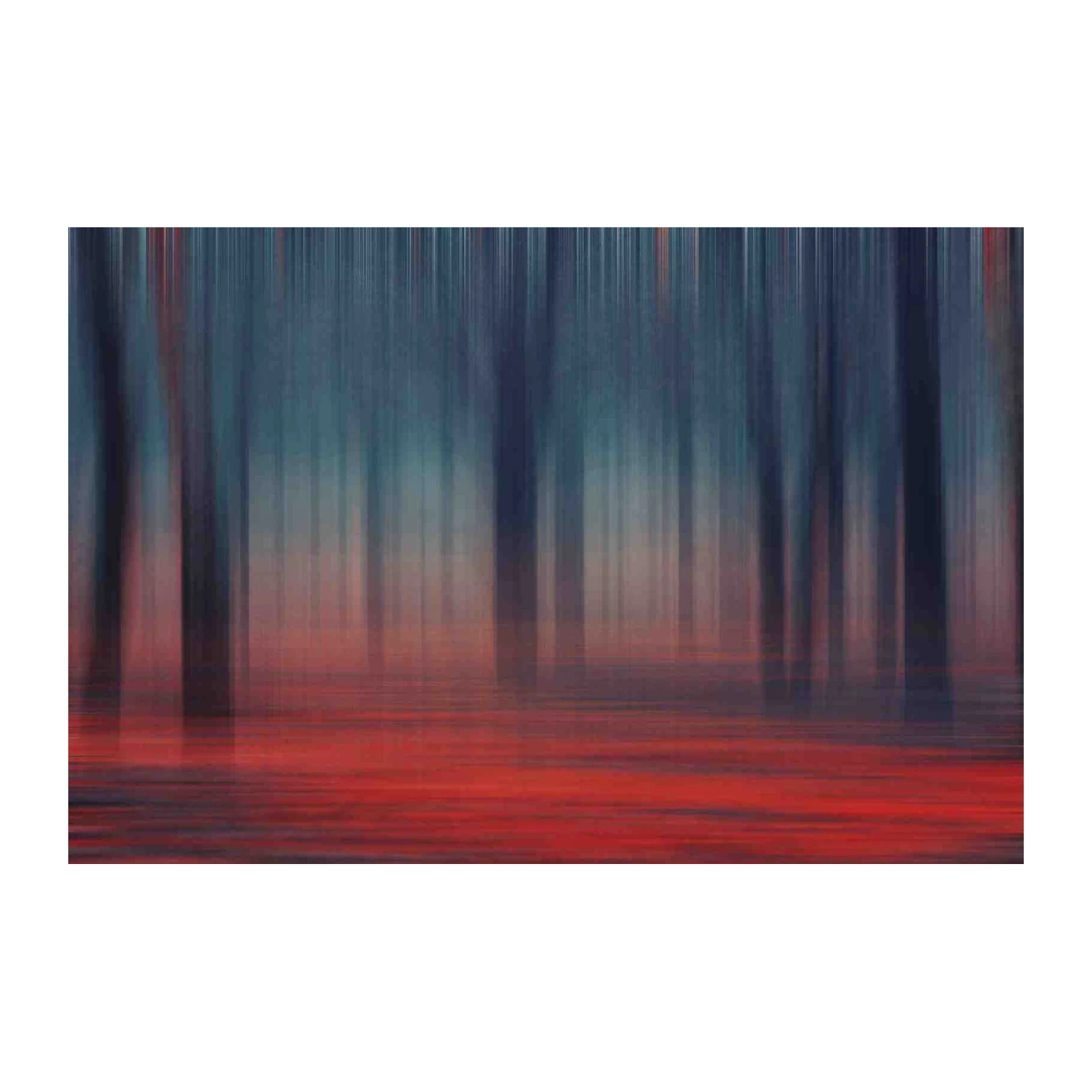 Abstract Forest Sunset Wall Art