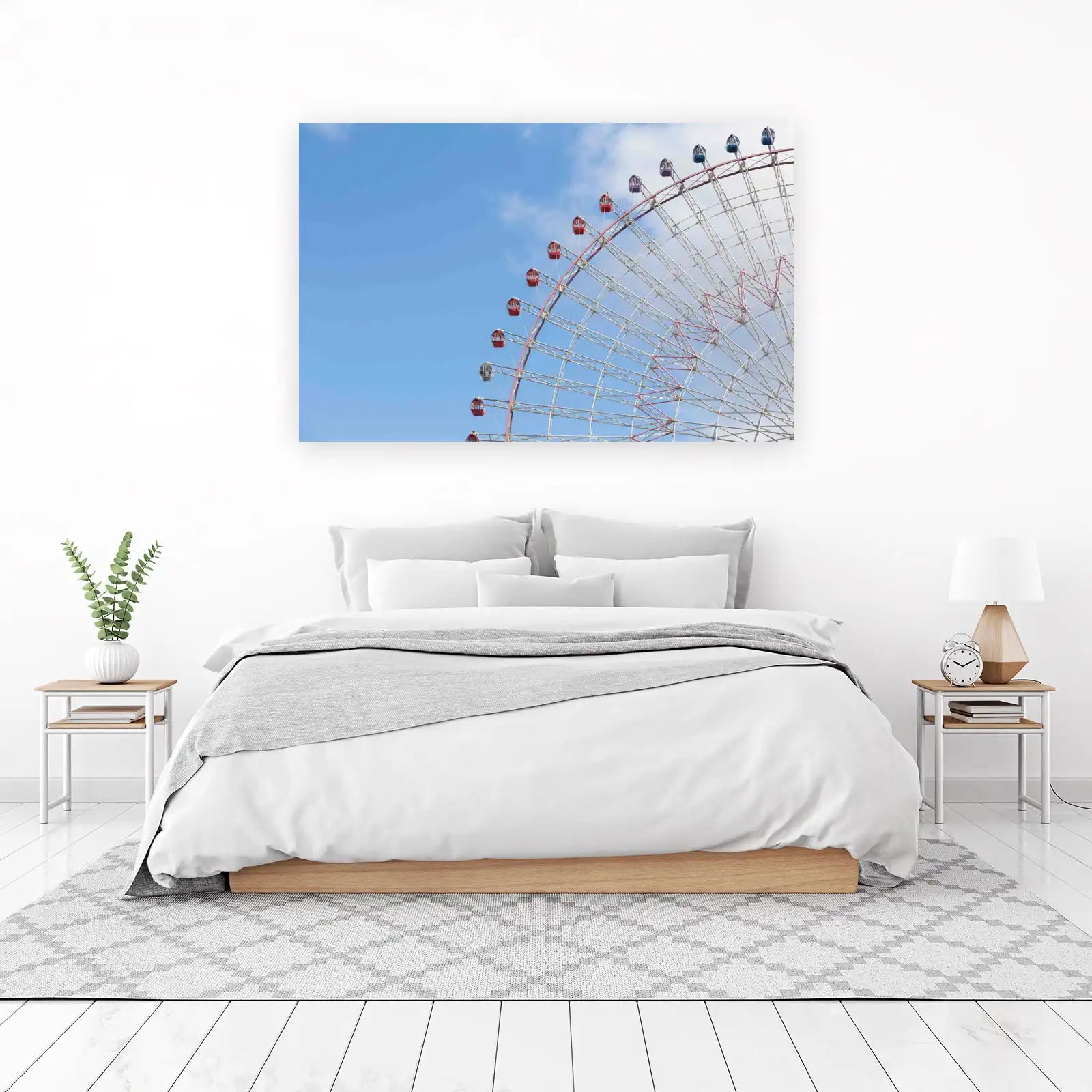 Giant Ferris Wheel Sky Wall Art - Fun Amusement Park Decor
