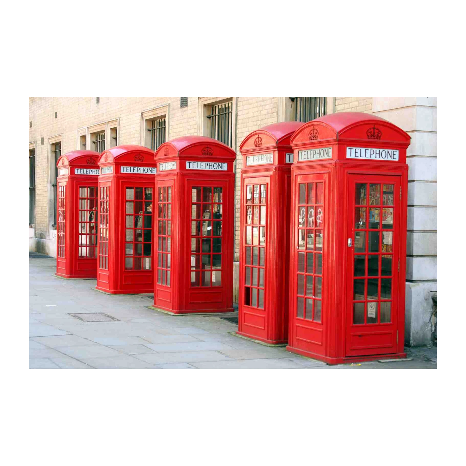 Iconic London Red Telephone Booth Wall Art