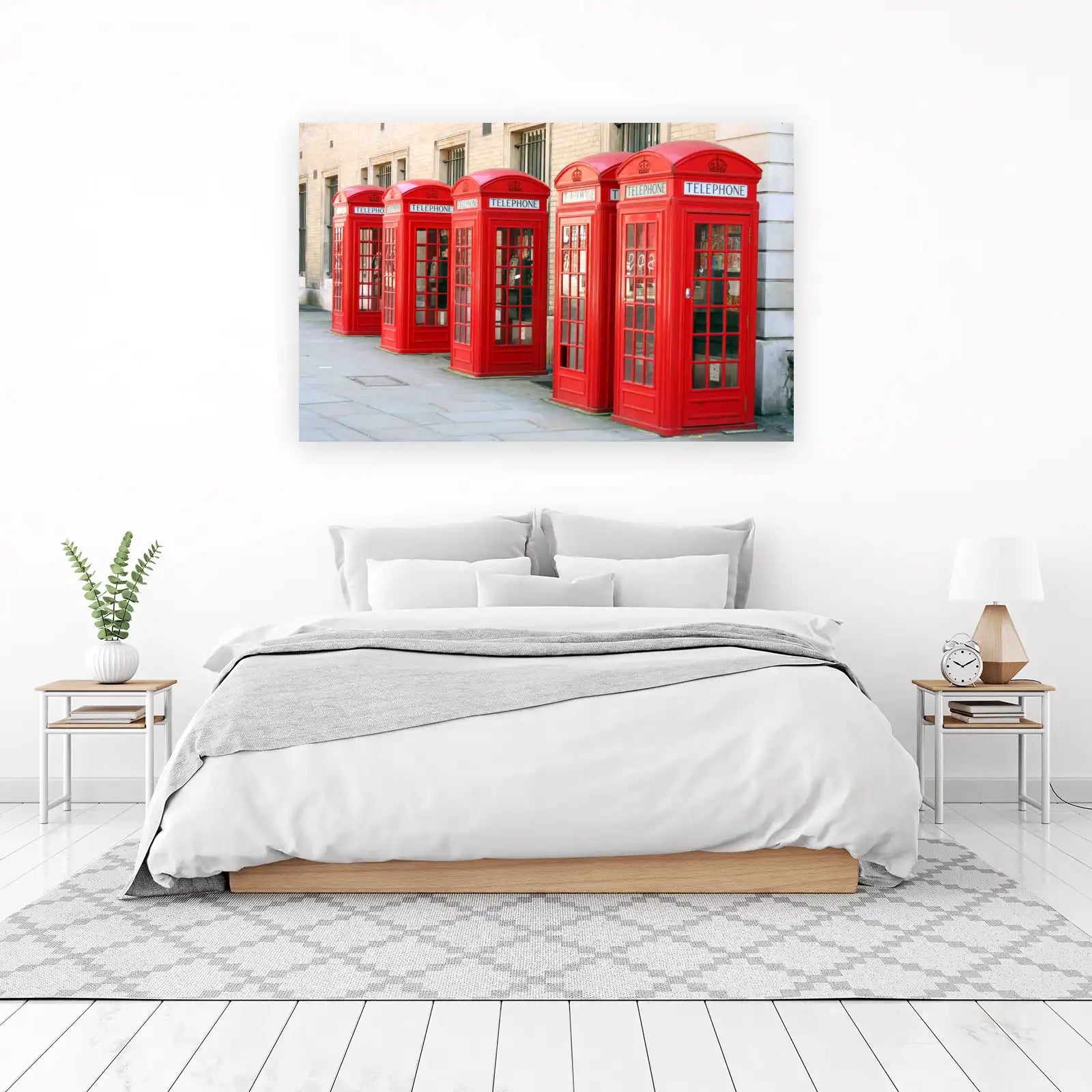 Iconic London Red Telephone Booth Wall Art