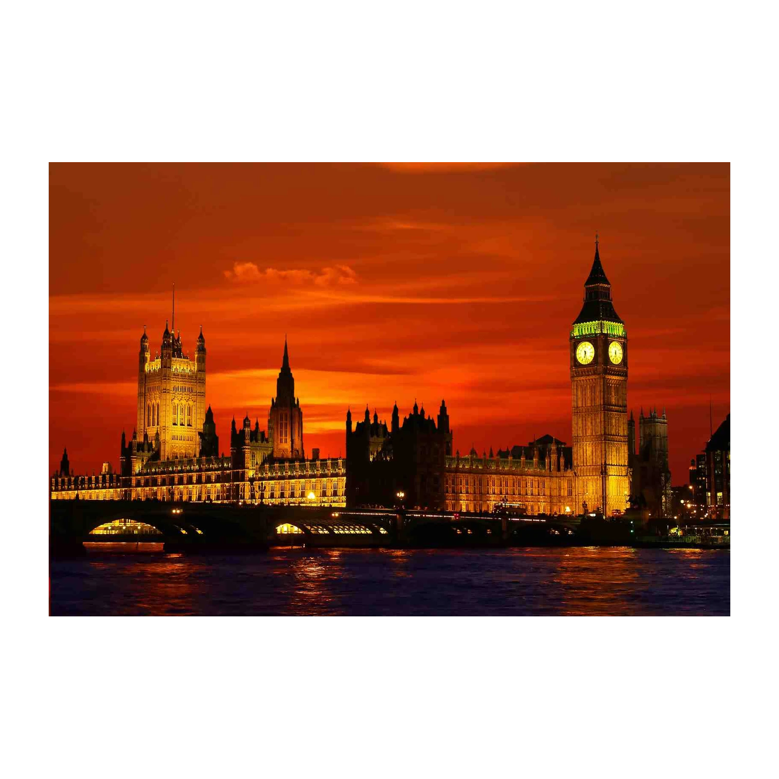 Iconic London Sunset Big Ben Wall Art