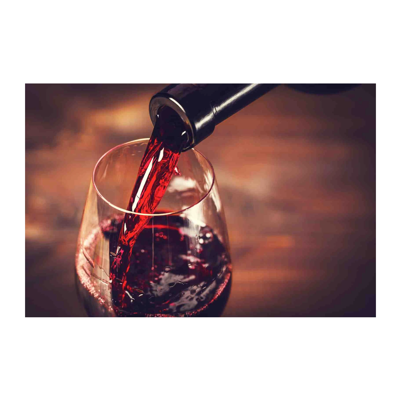 Elegant Red Wine Pour Wall Art