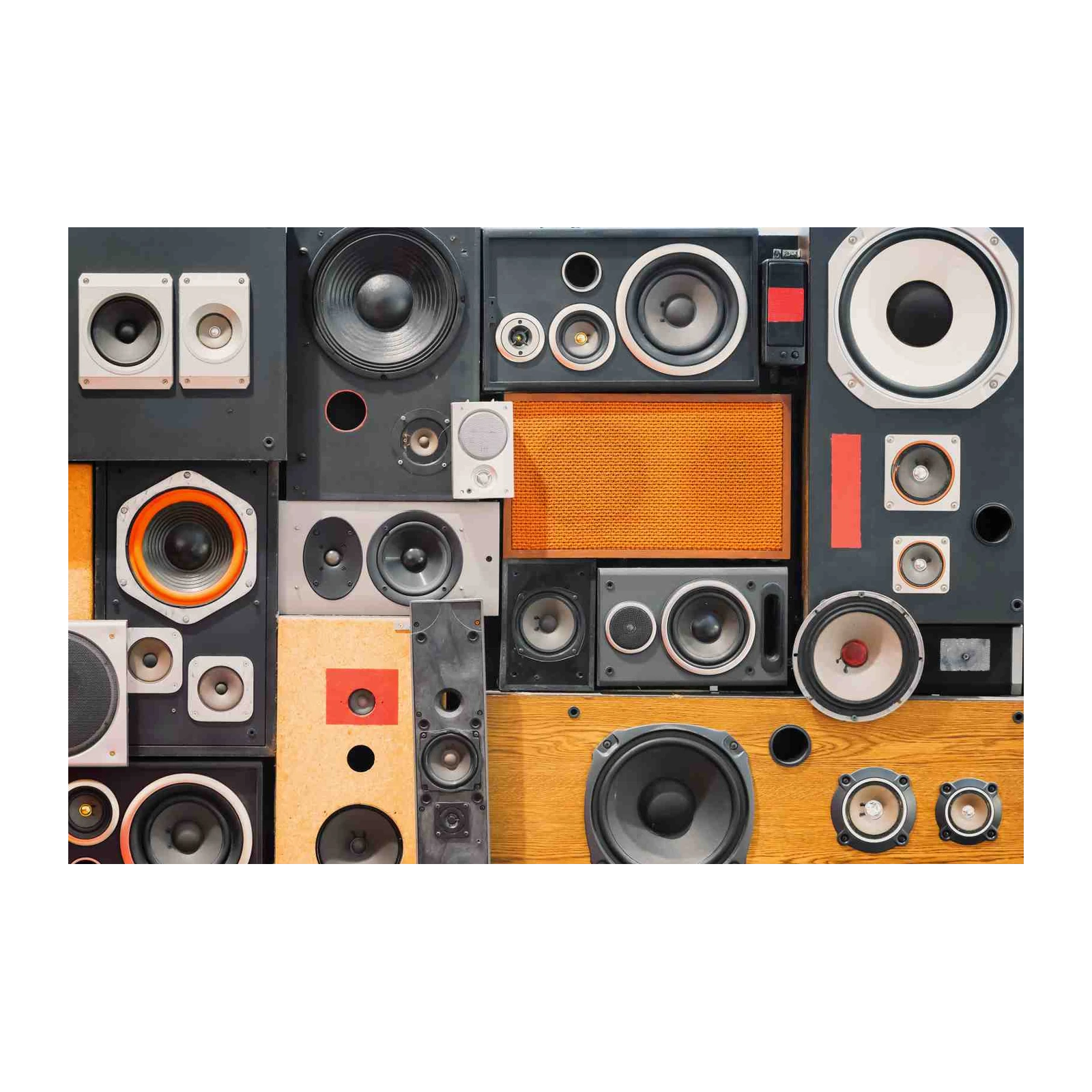 Retro Speaker Stack Wall Art
