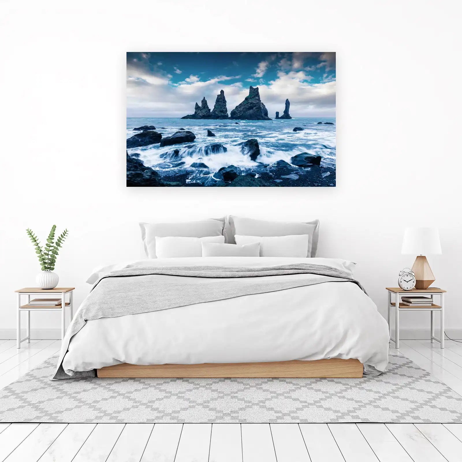 Dramatic Iceland Sea Stacks Wall Art