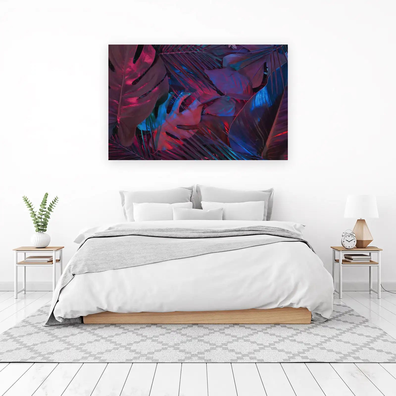 Moody Tropical Leaves Wall Art