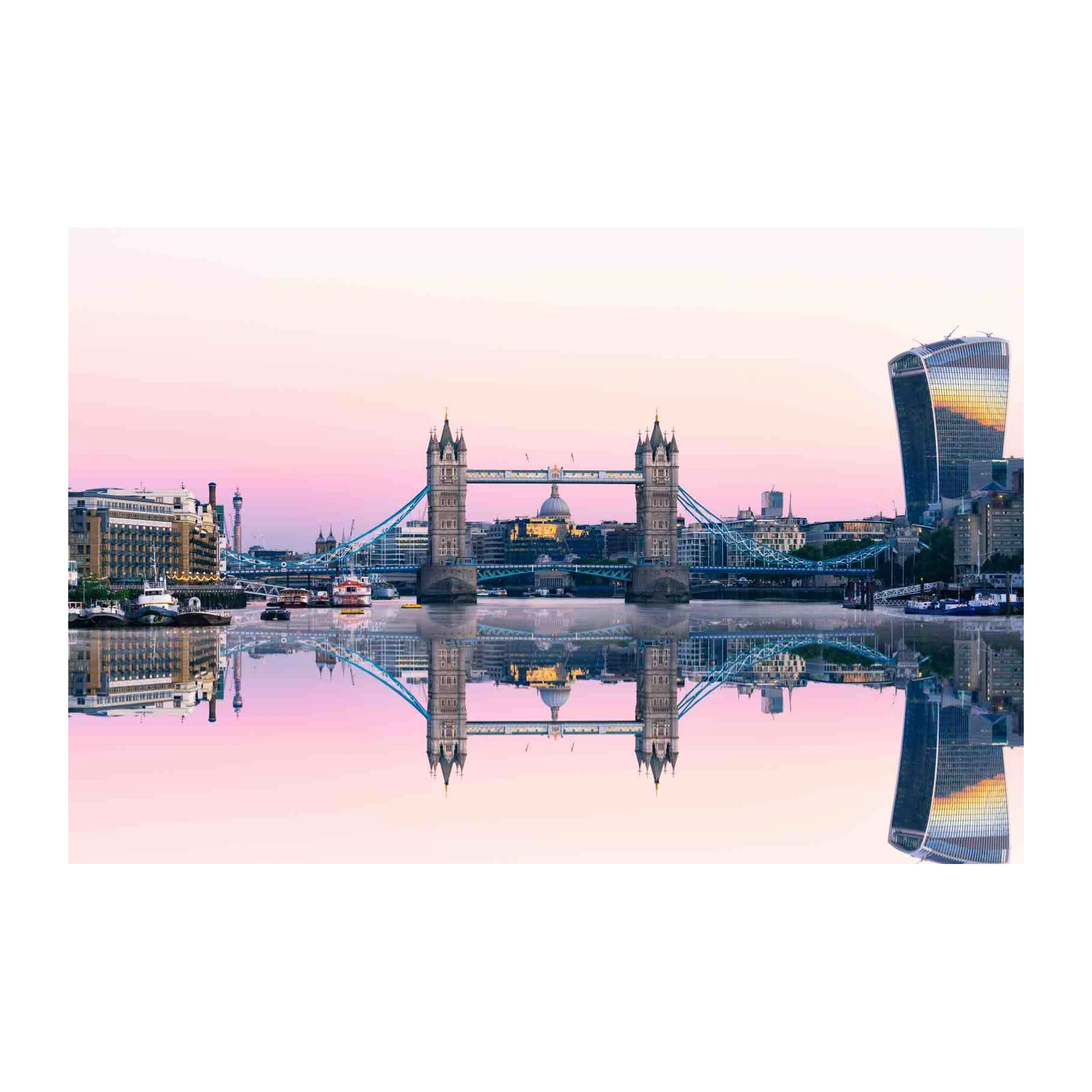 London Tower Bridge Sunset Wall Art