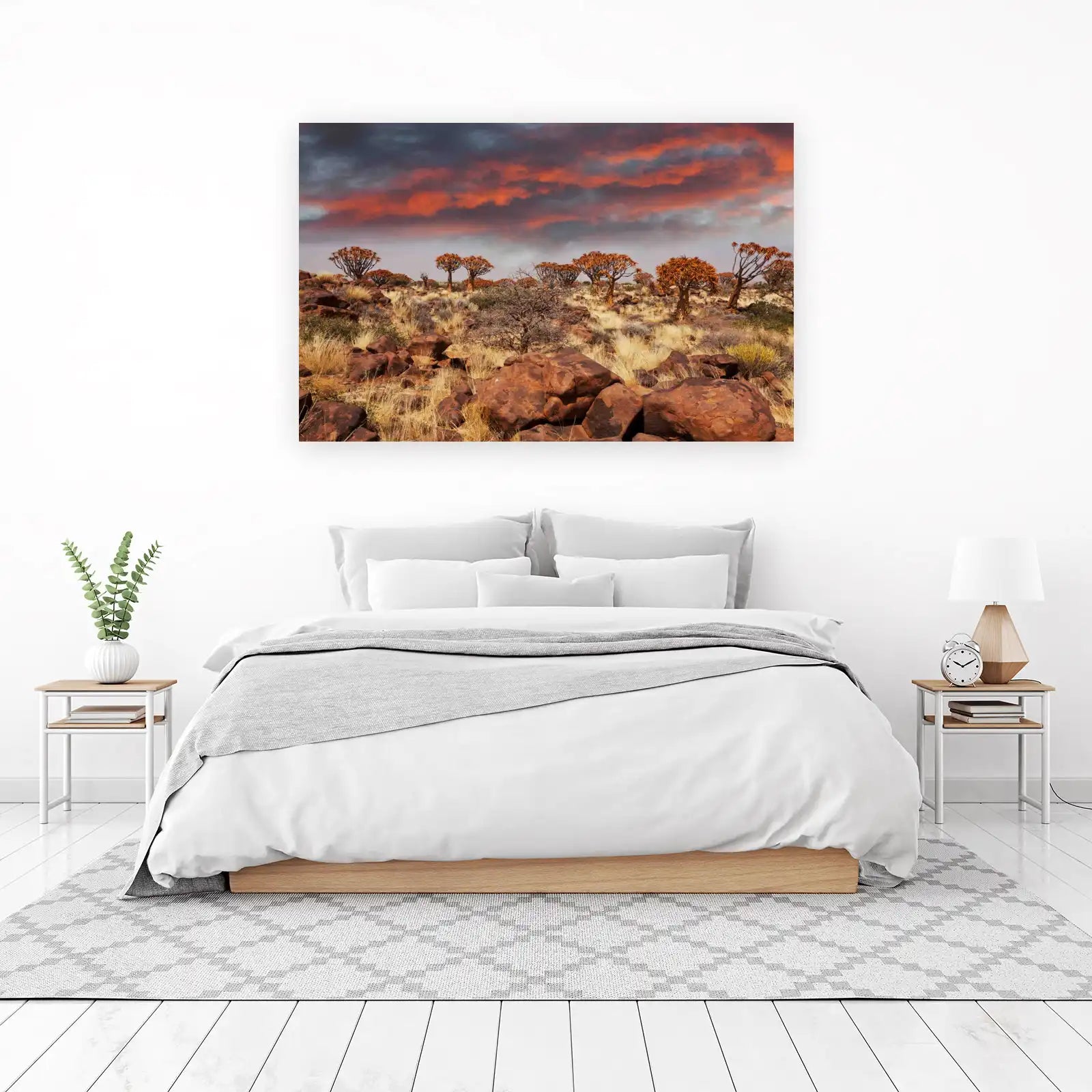 Namibian Desert Sunset Quiver Trees Wall Art