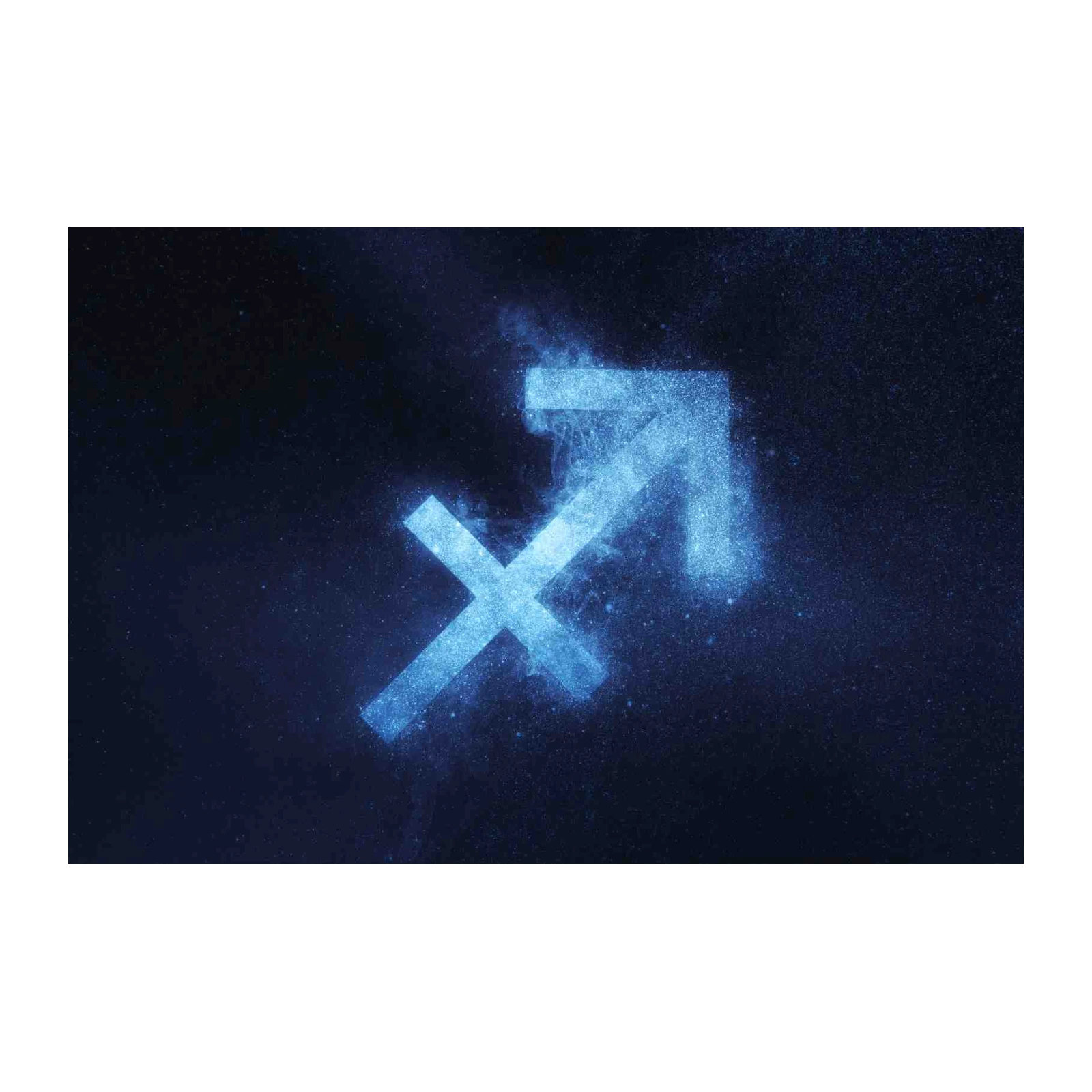 Sagittarius Zodiac Symbol Nebula Wall Art