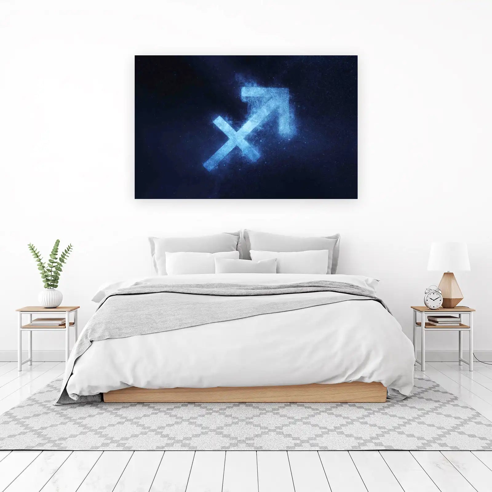 Sagittarius Zodiac Symbol Nebula Wall Art