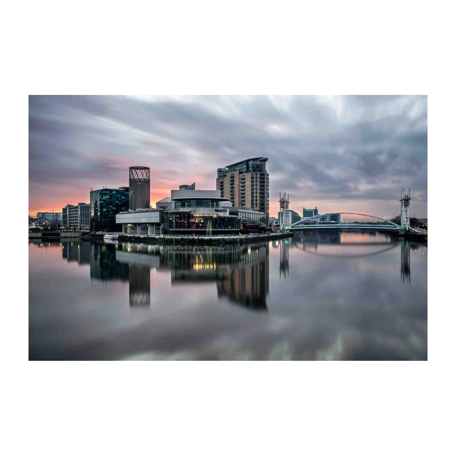 Urban Waterfront Cityscape Wall Art