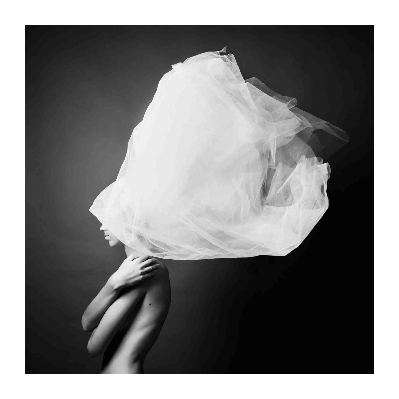 Ethereal Beauty Black & White Wall Art