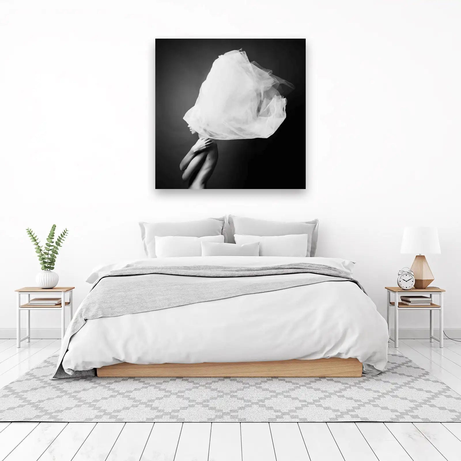 Ethereal Beauty Black & White Wall Art