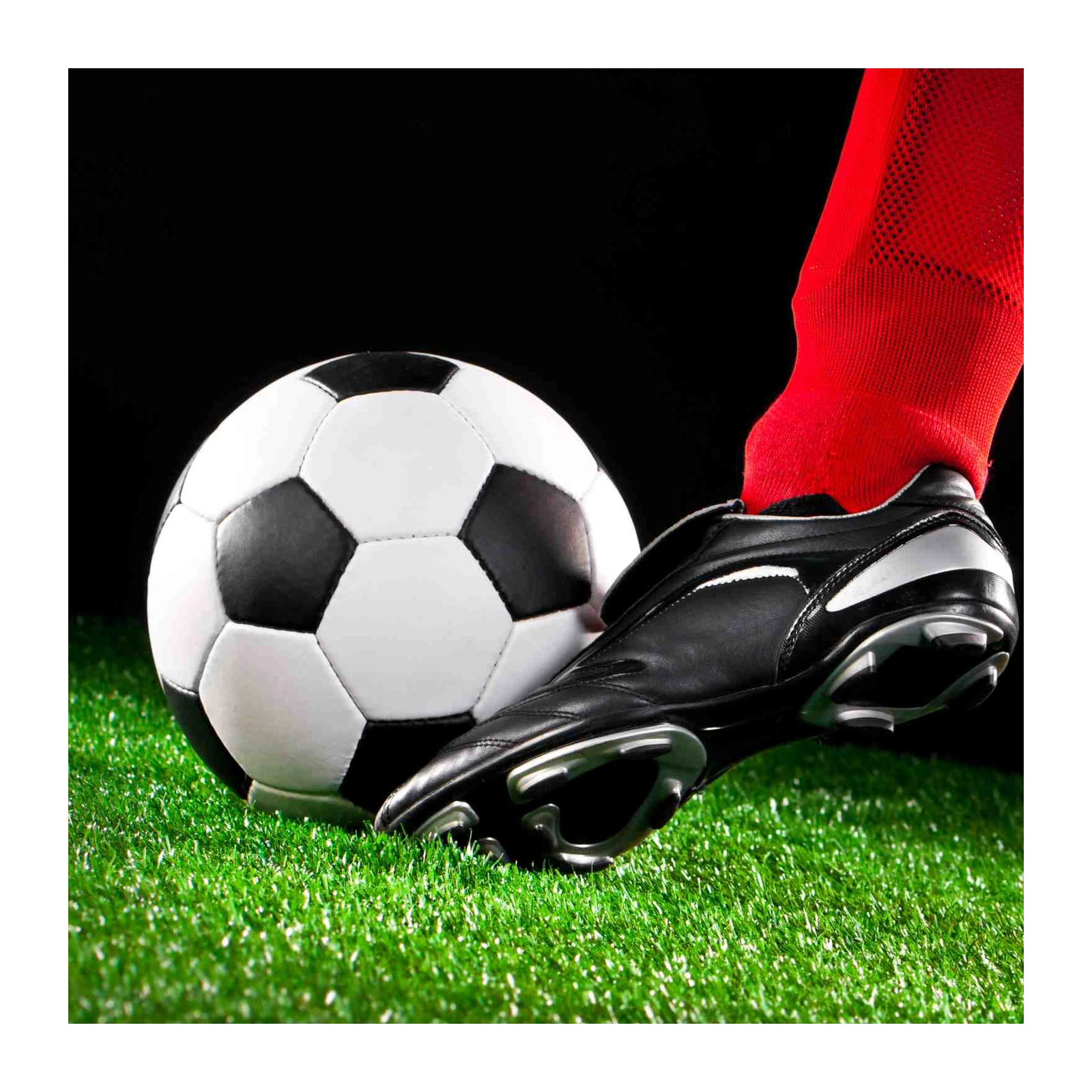 Dynamic Soccer Kick Off Wall Art