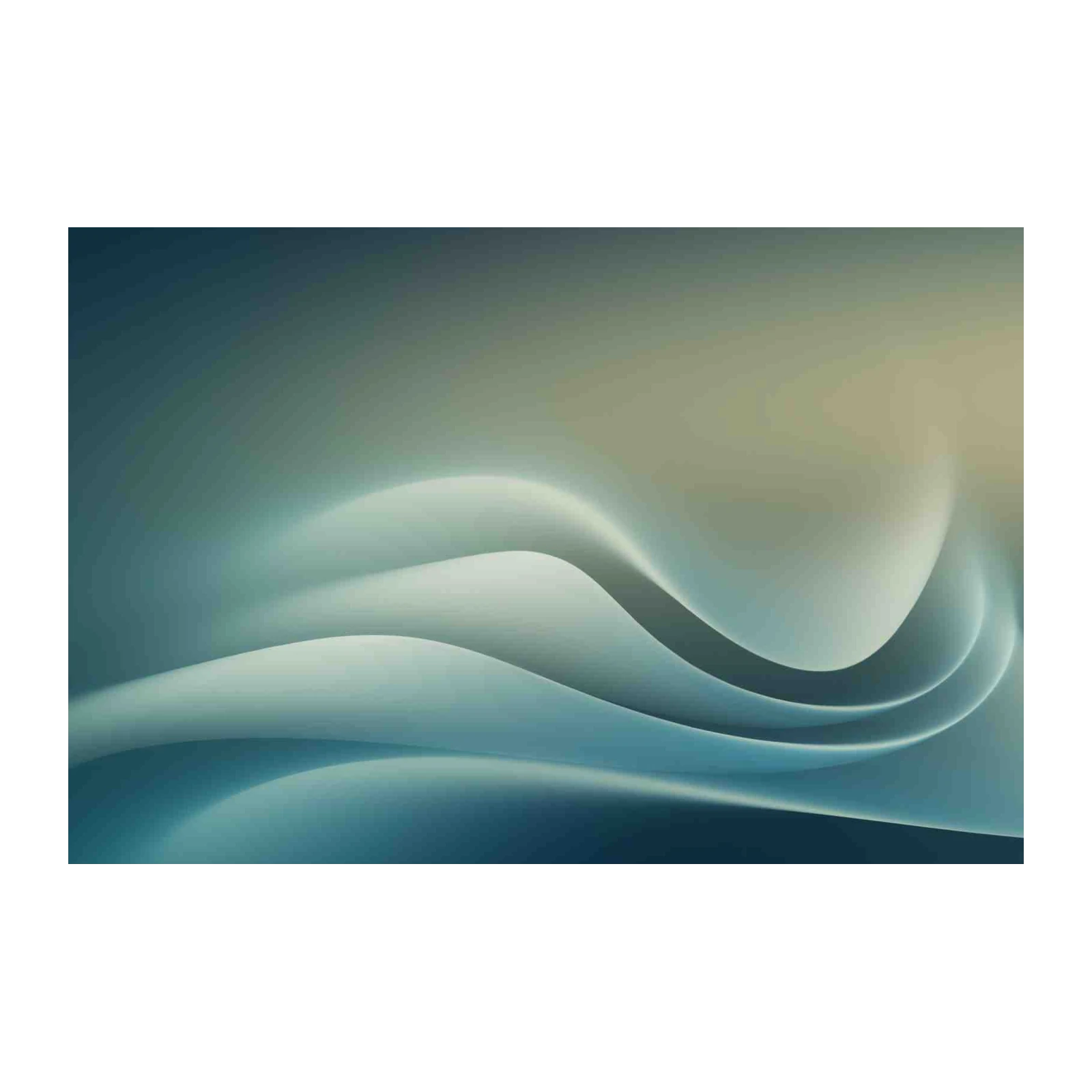 Serene Ocean Waves Abstract Wall Art