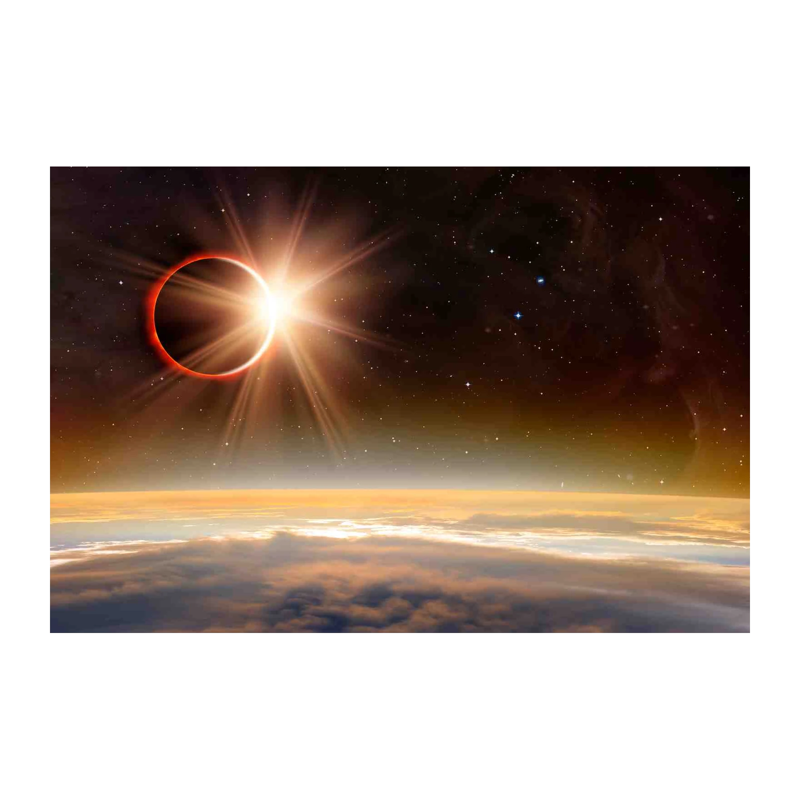 Solar Eclipse Space View Wall Art