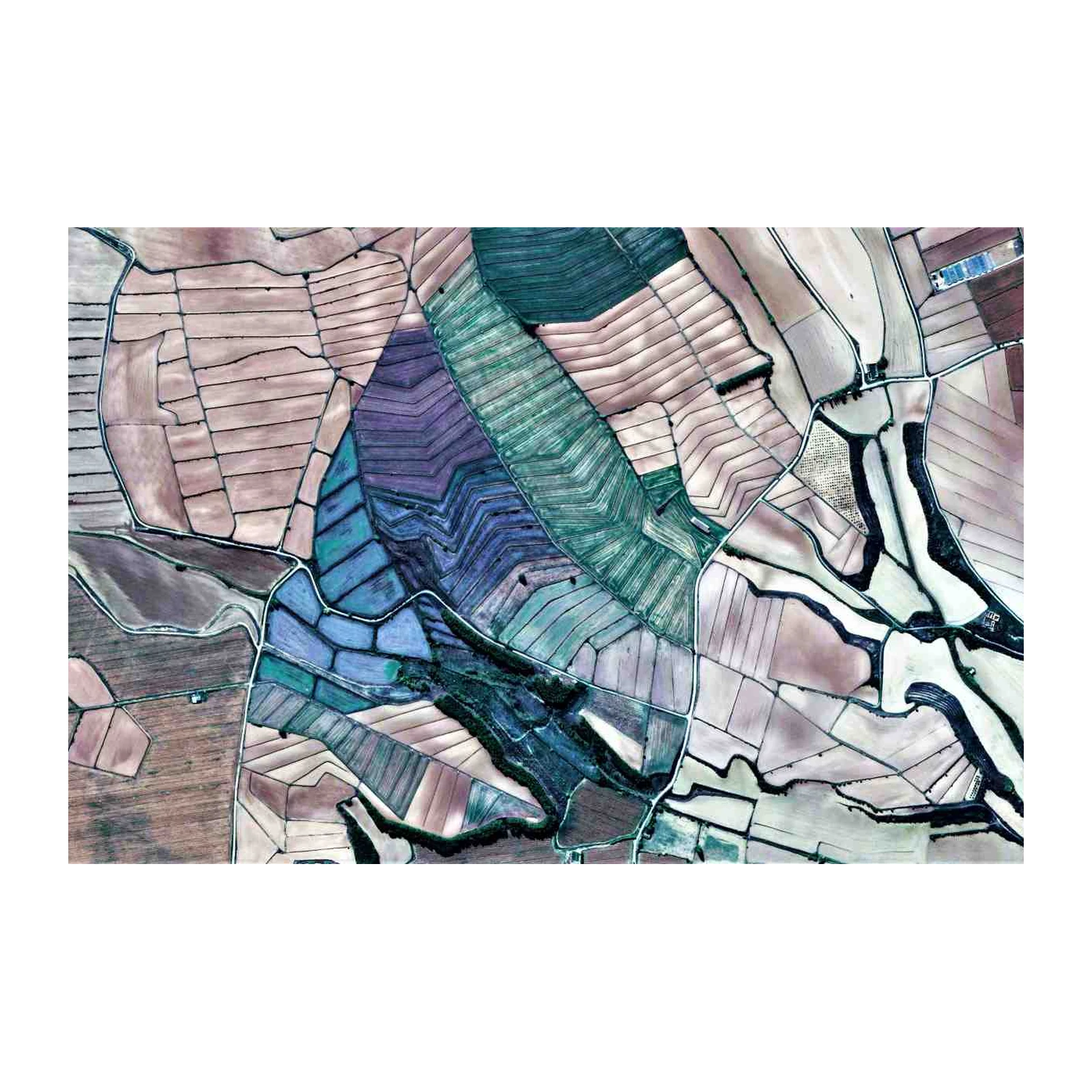 Abstract Aerial Landscape Wall Art