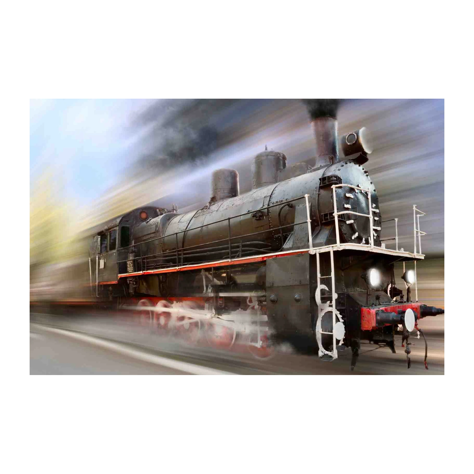 Vintage Steam Train Power Wall Art