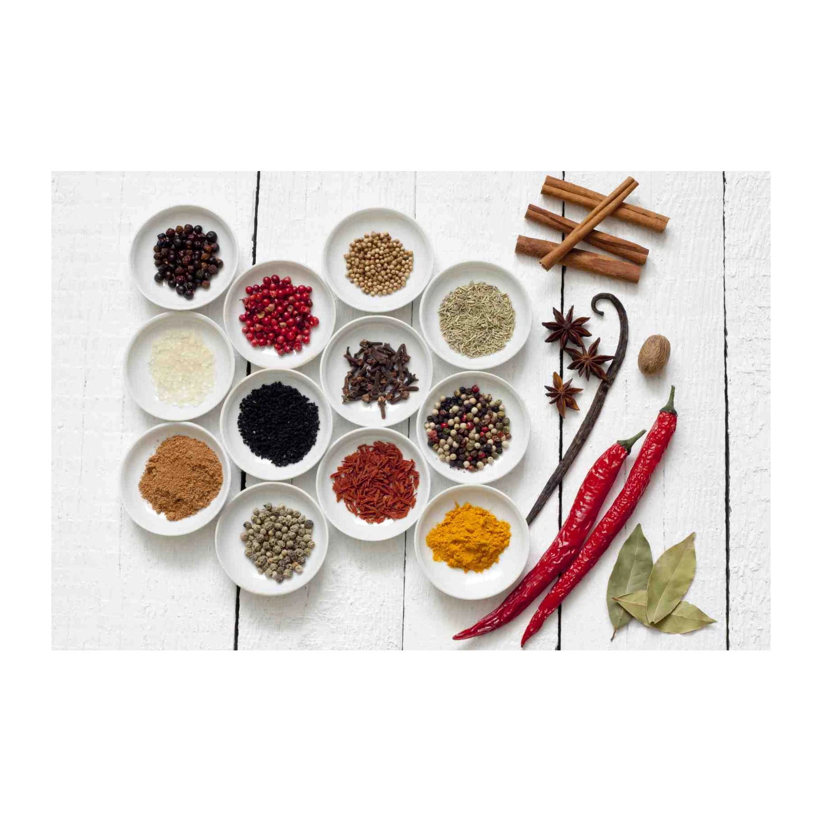 Vibrant Spice Collection Wall Art