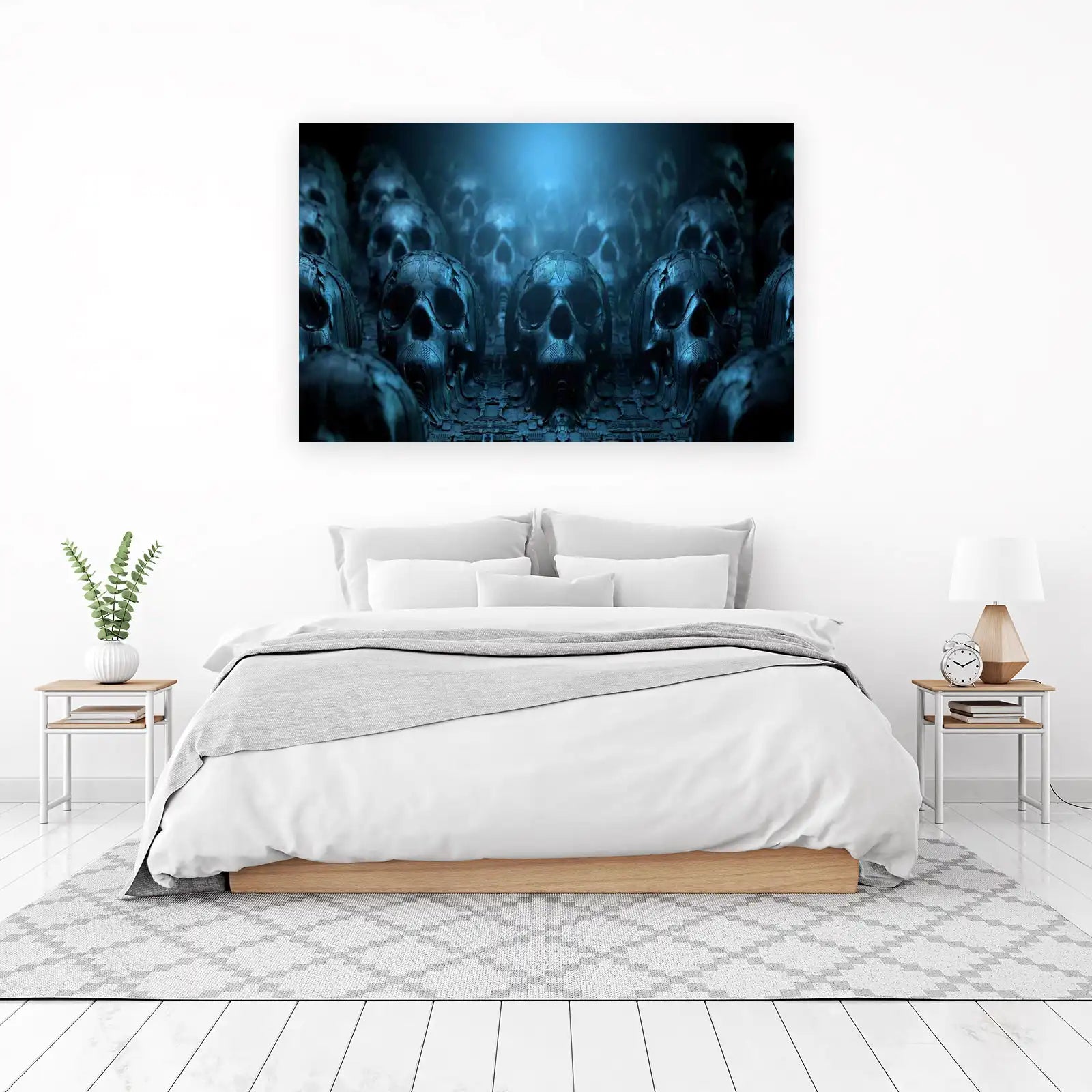 Cyberpunk Skull Wall Art Wall Art