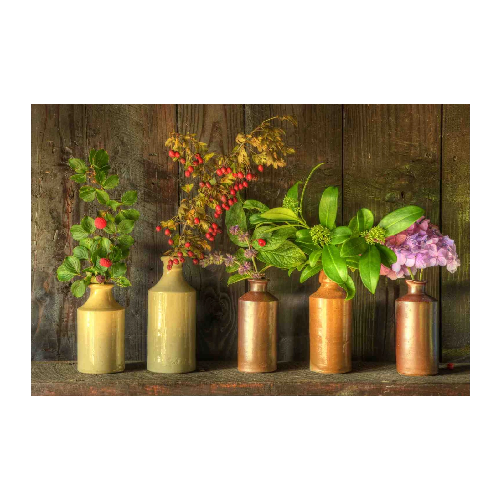 Rustic Botanical Still Life Wall Art