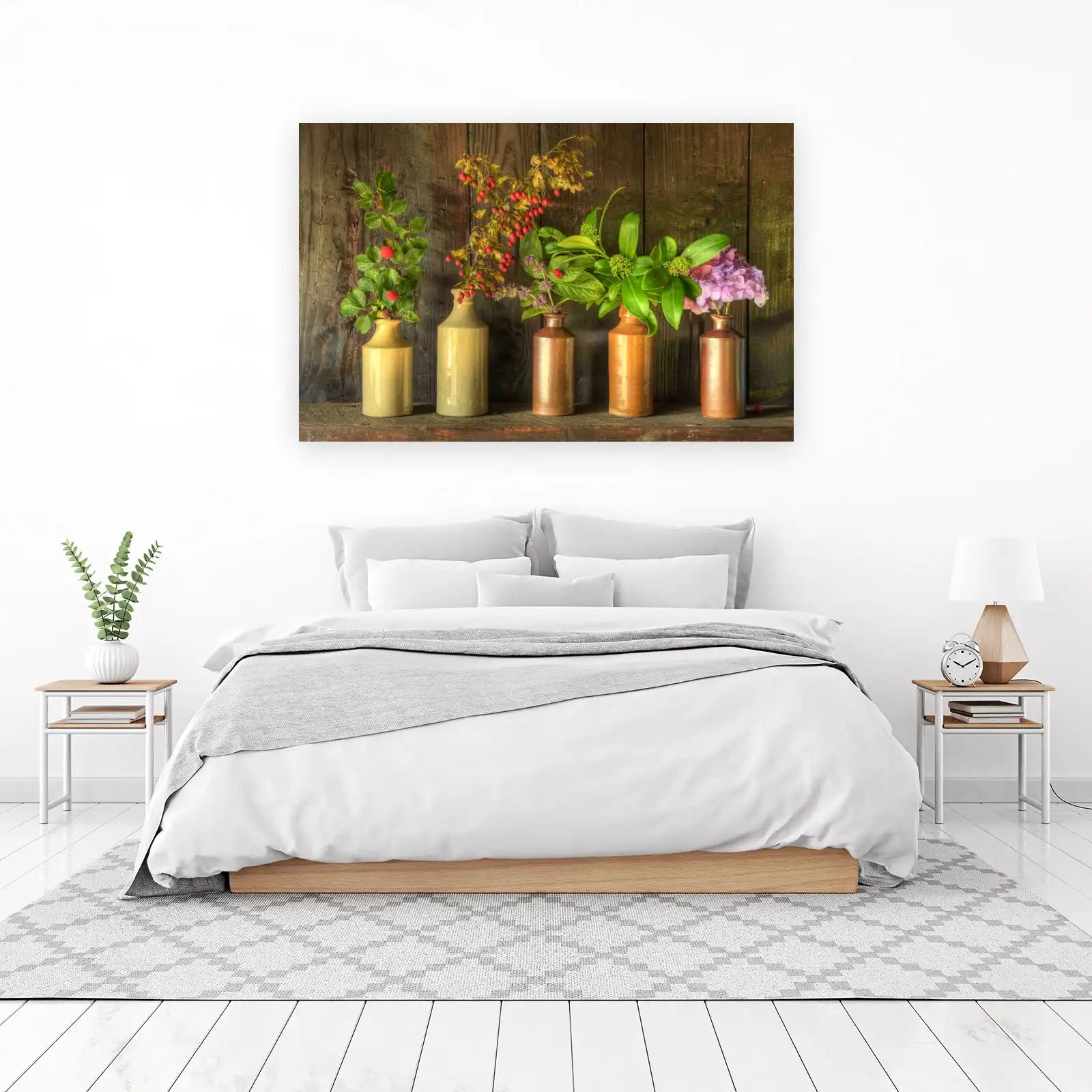 Rustic Botanical Still Life Wall Art
