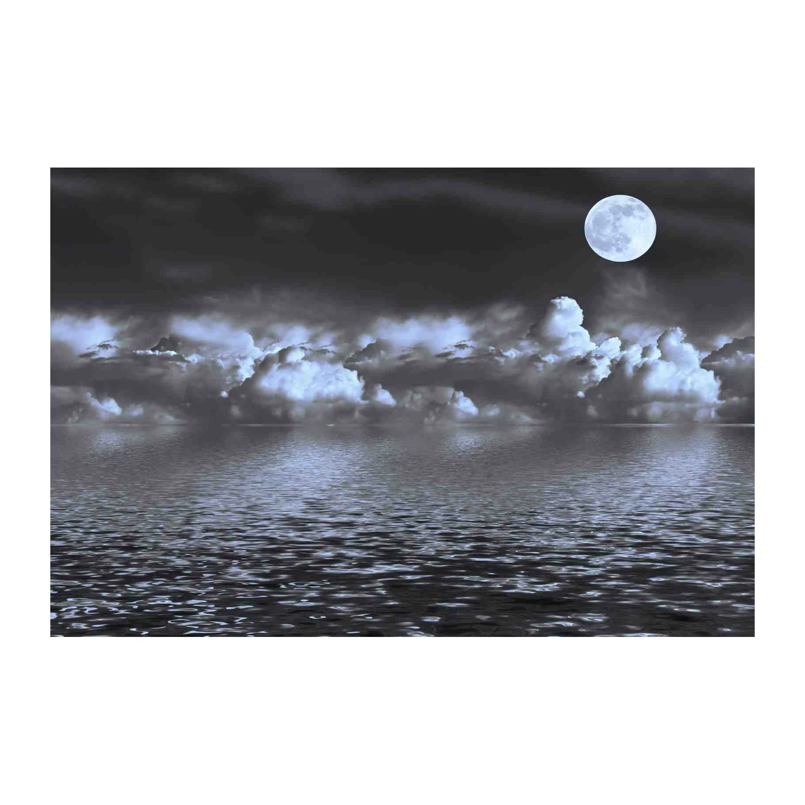 Mystic Moonlight Ocean Sky Wall Art