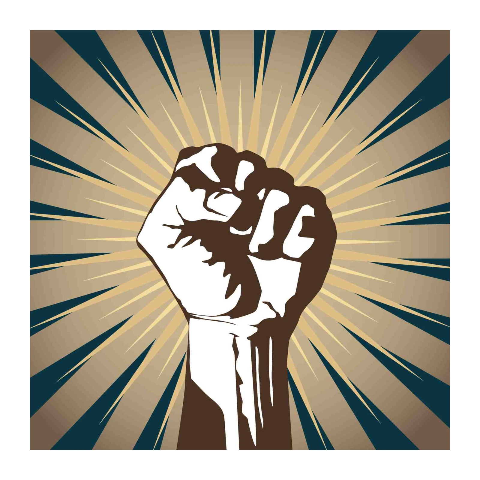 Fist of Power Motivational Wall Art