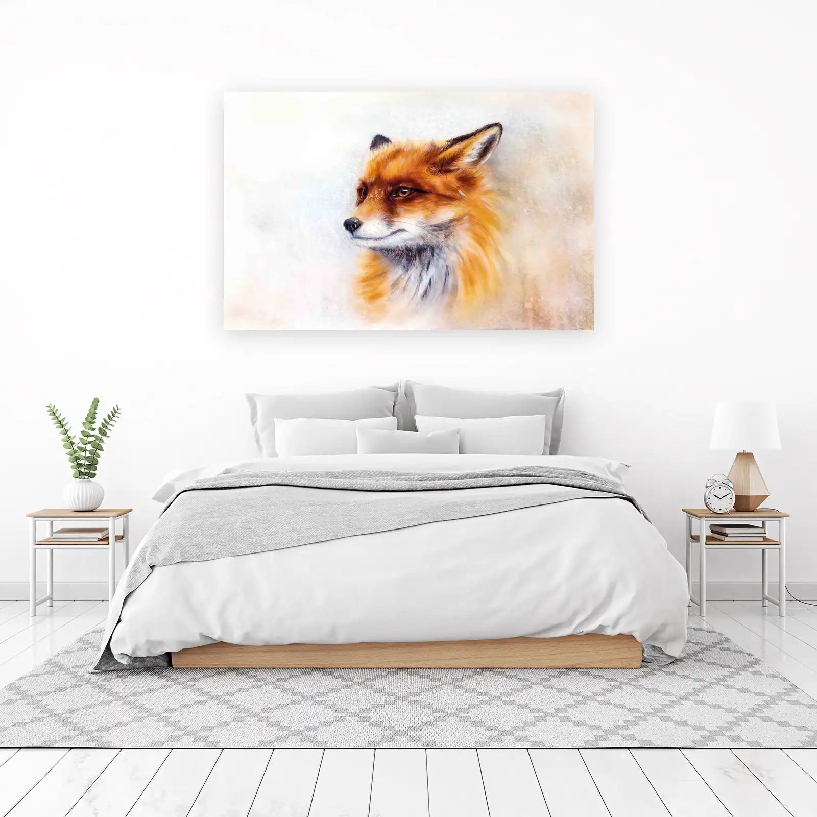 Majestic Fox Portrait Wildlife Art Wall Art