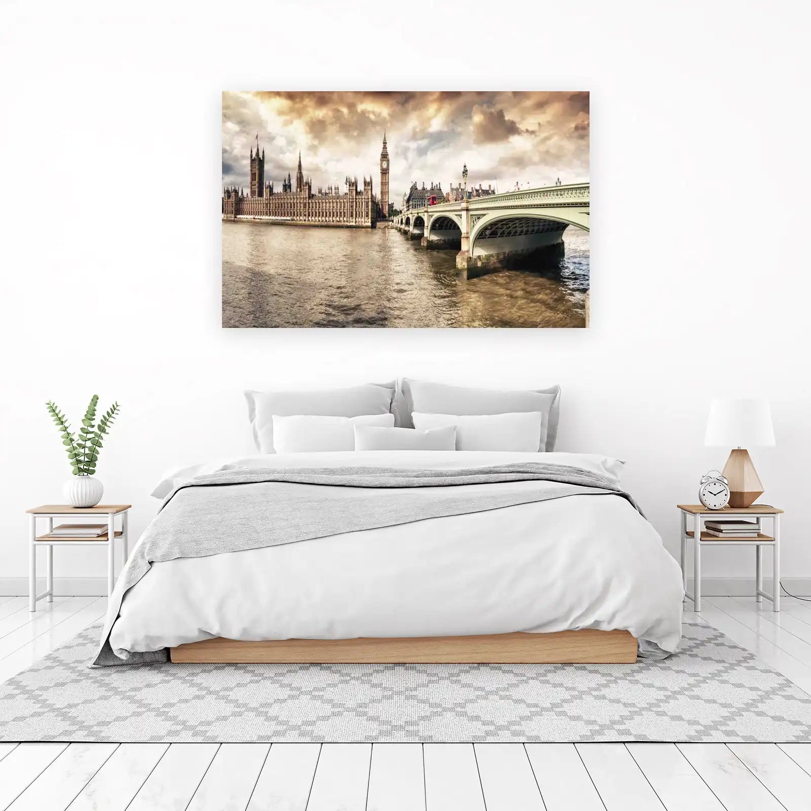 Iconic London Houses of Parliament & Bridge Wall Art