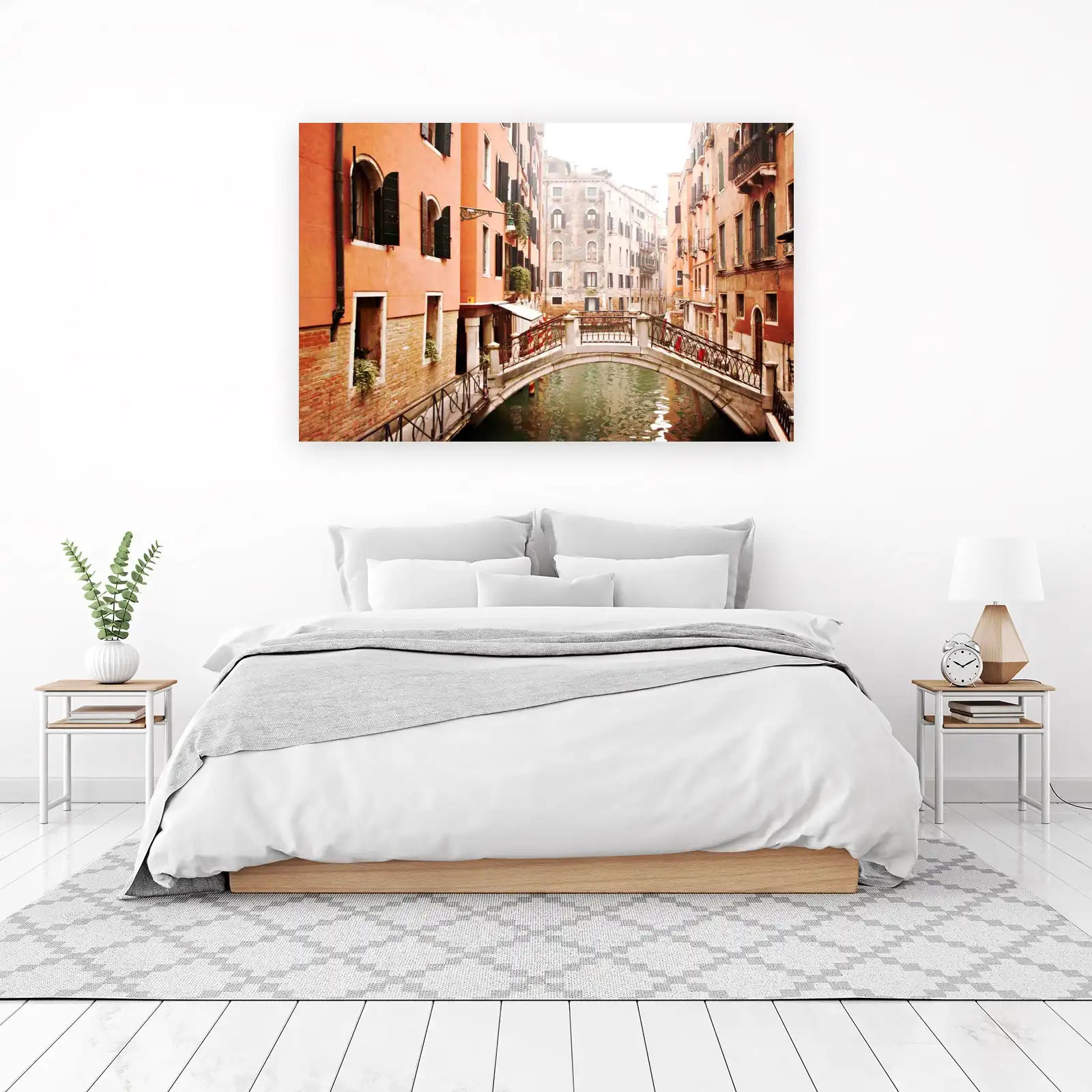 Venetian Canal Bridge Serenity Wall Art