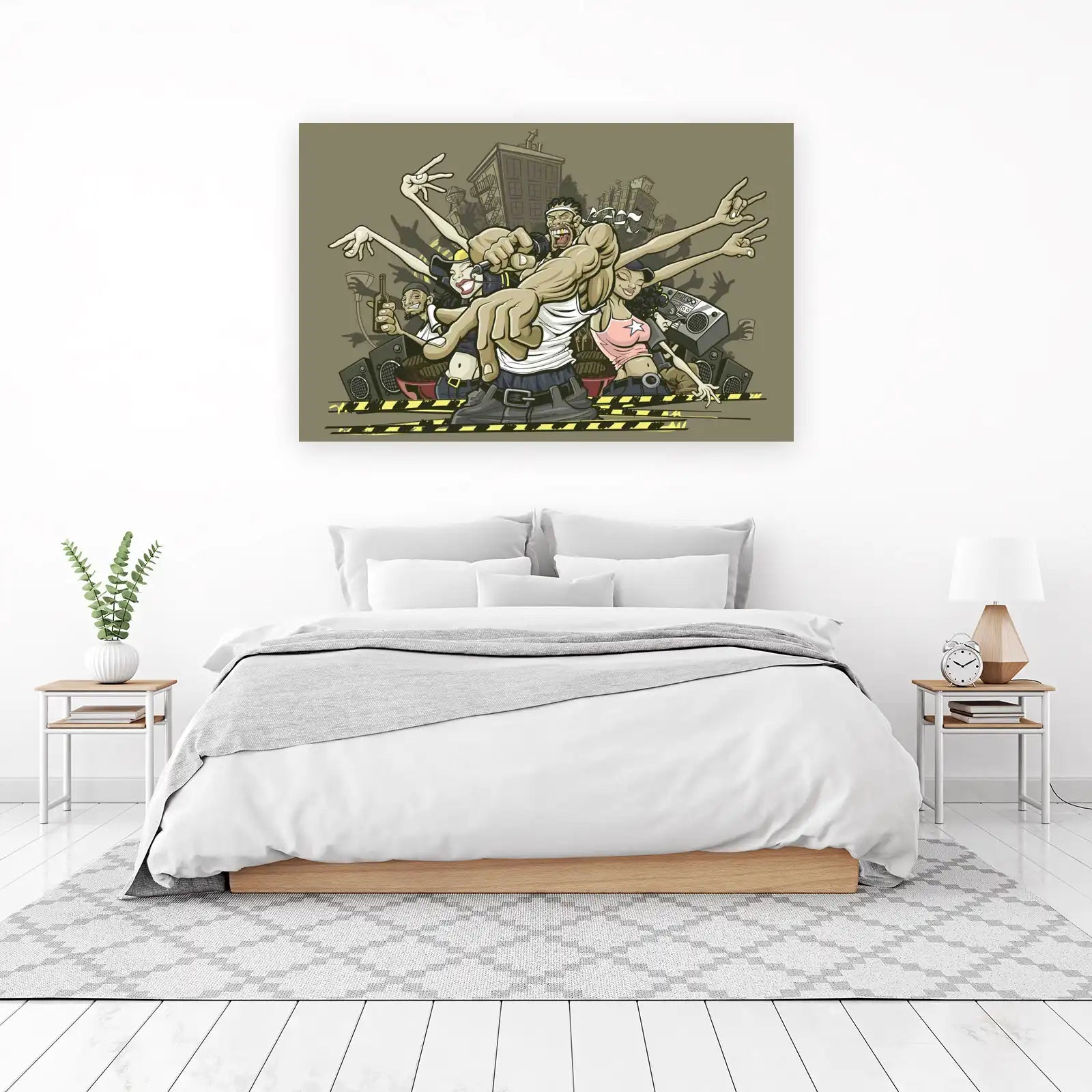 Hip Hop Energy Street Scene Wall Art