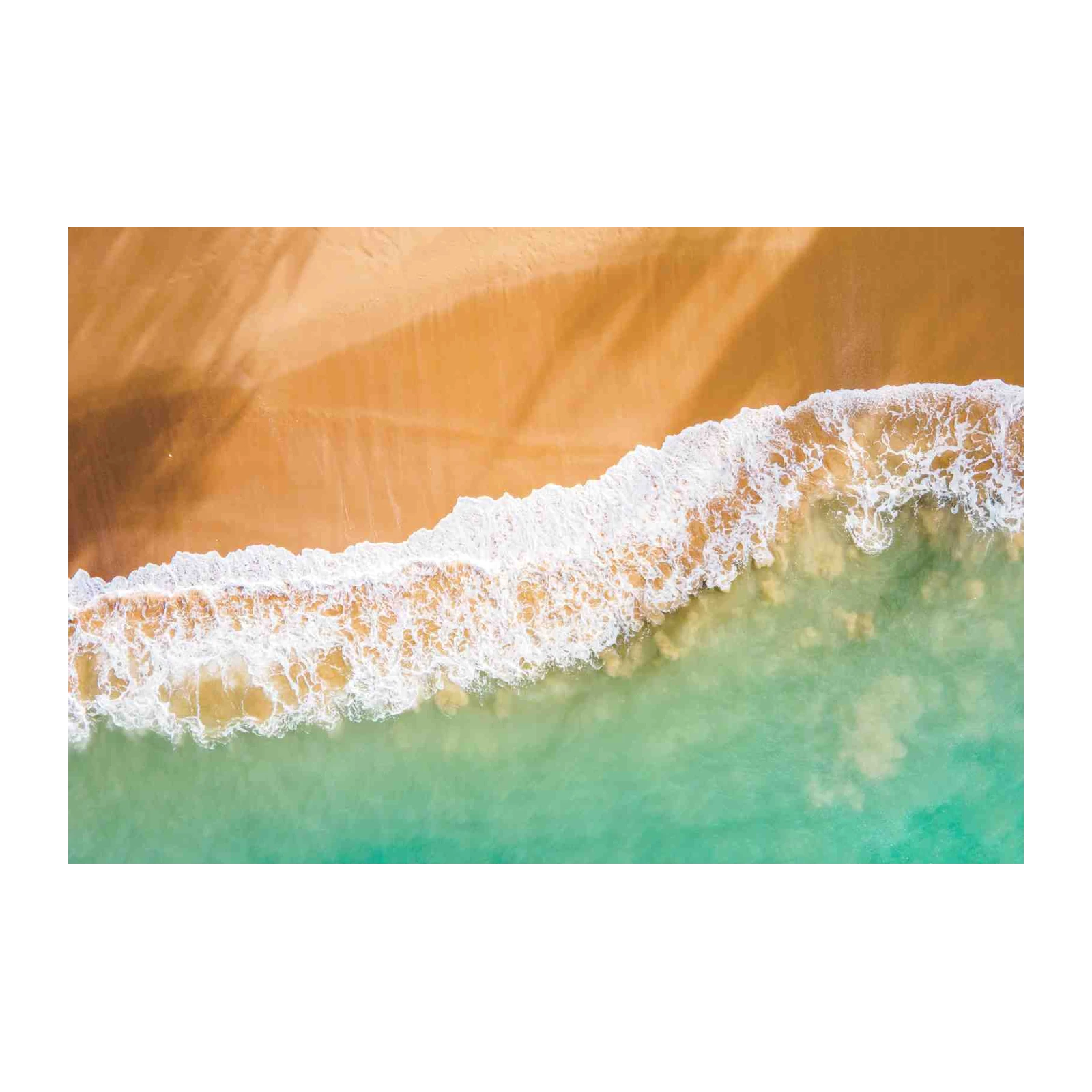 Ocean Wave Aerial Beach Wall Art