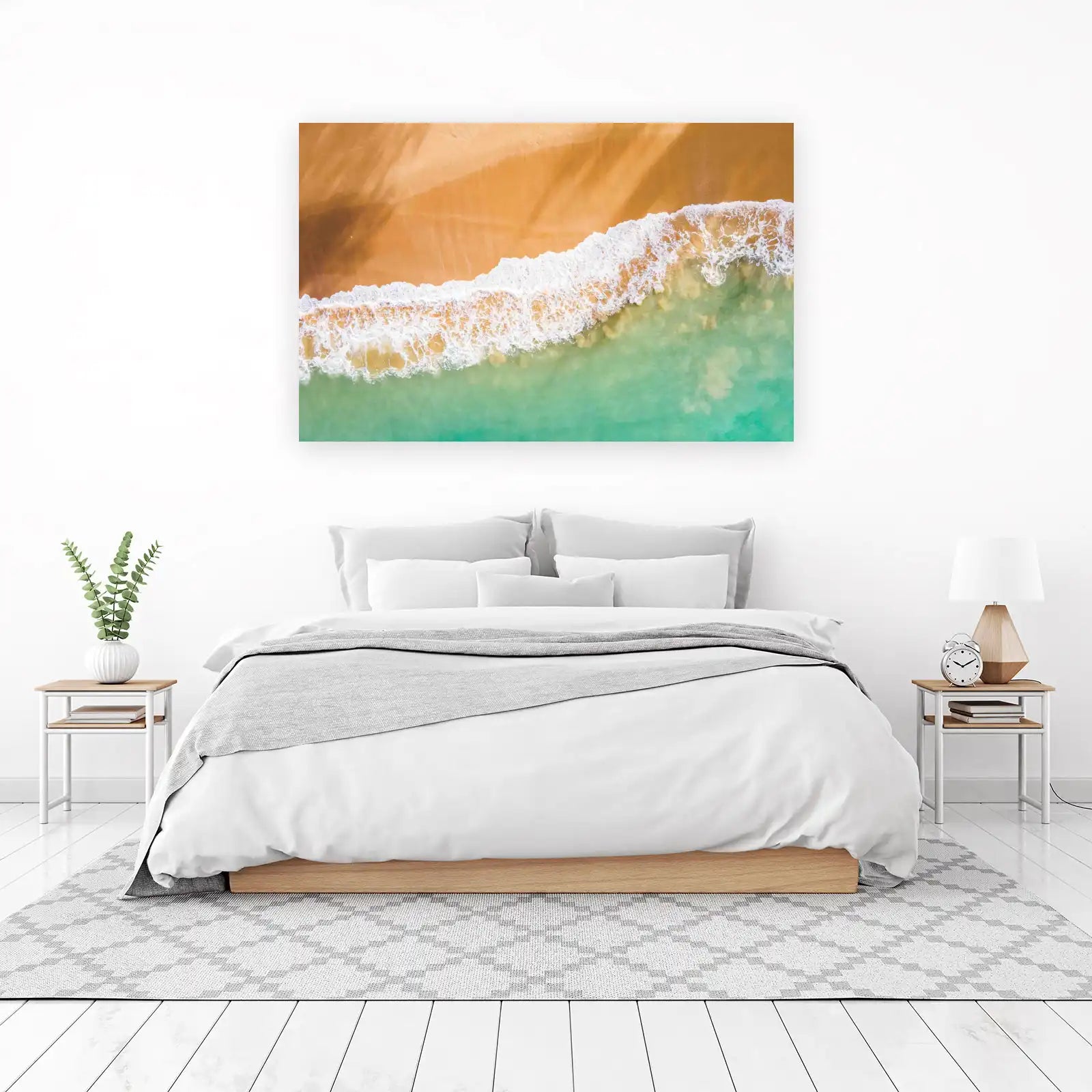 Ocean Wave Aerial Beach Wall Art