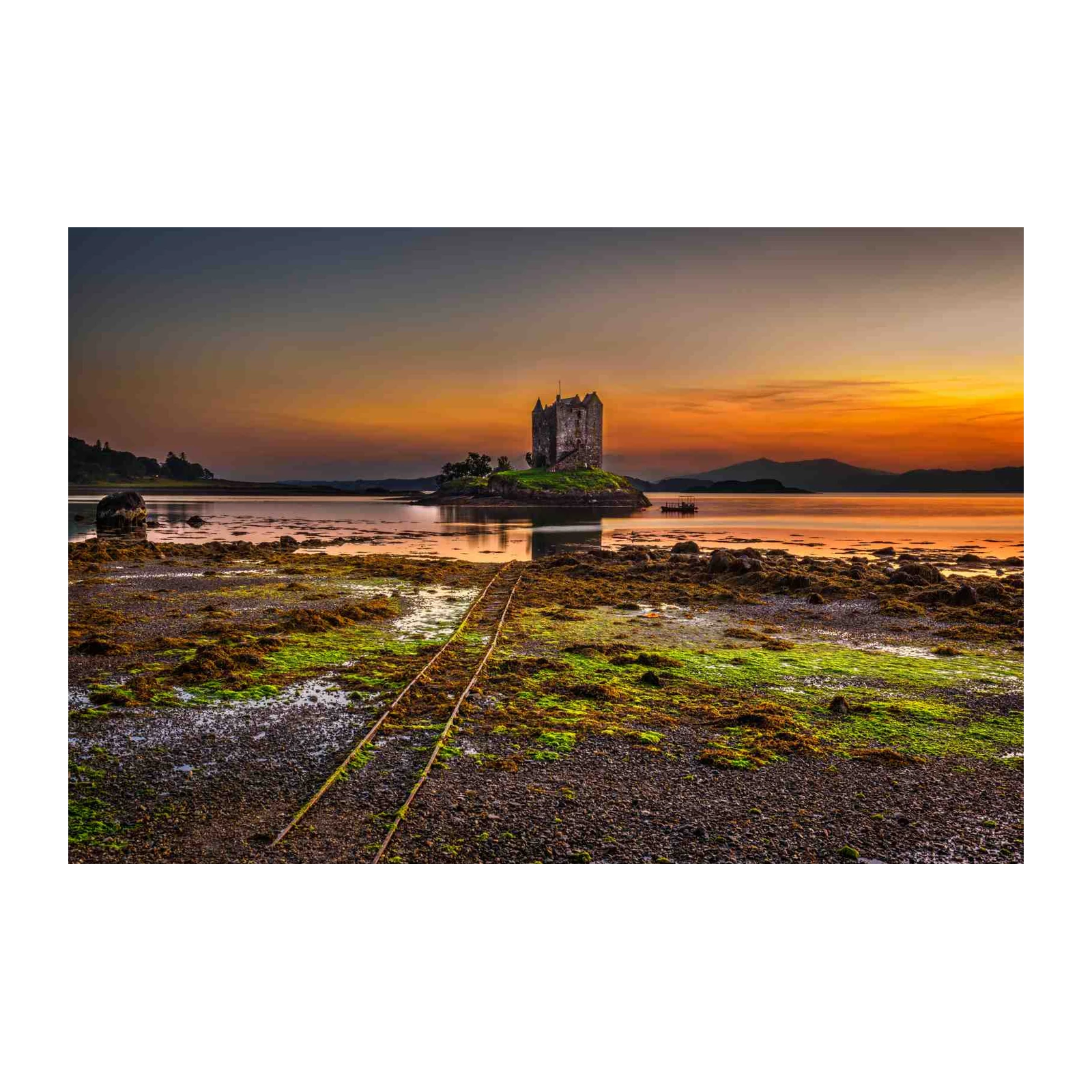 Enchanting Castle Sunset Scotland Wall Art