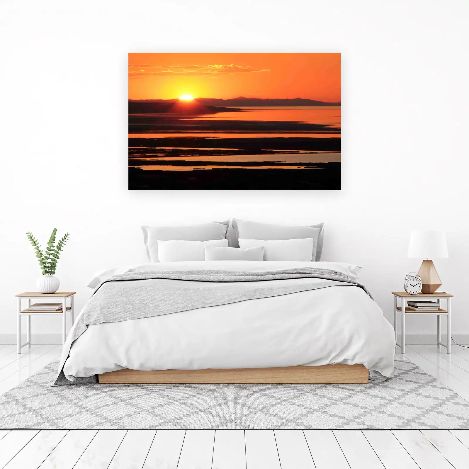 Golden Hour Sunset Landscape Wall Art
