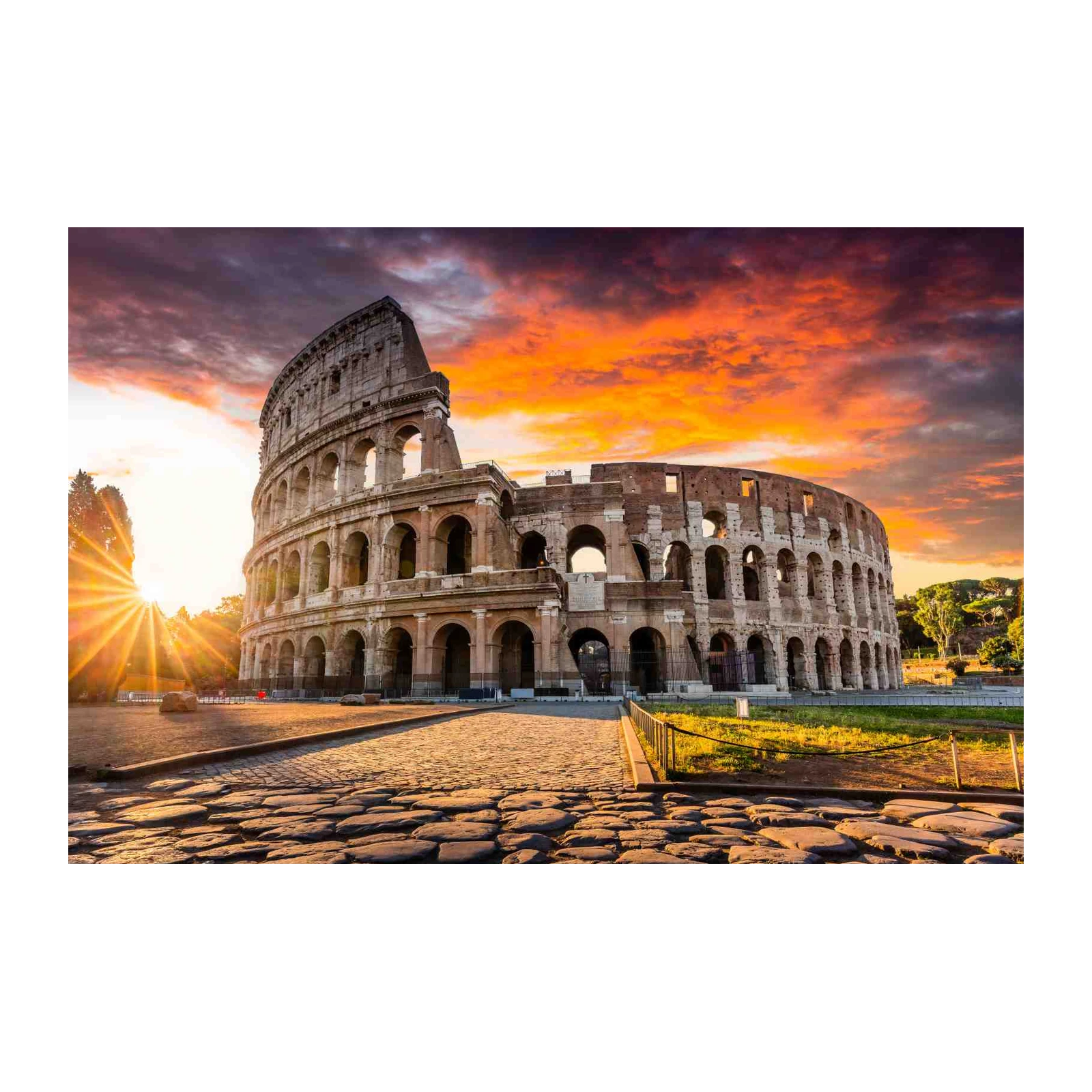 Majestic Colosseum Sunset Wall Art