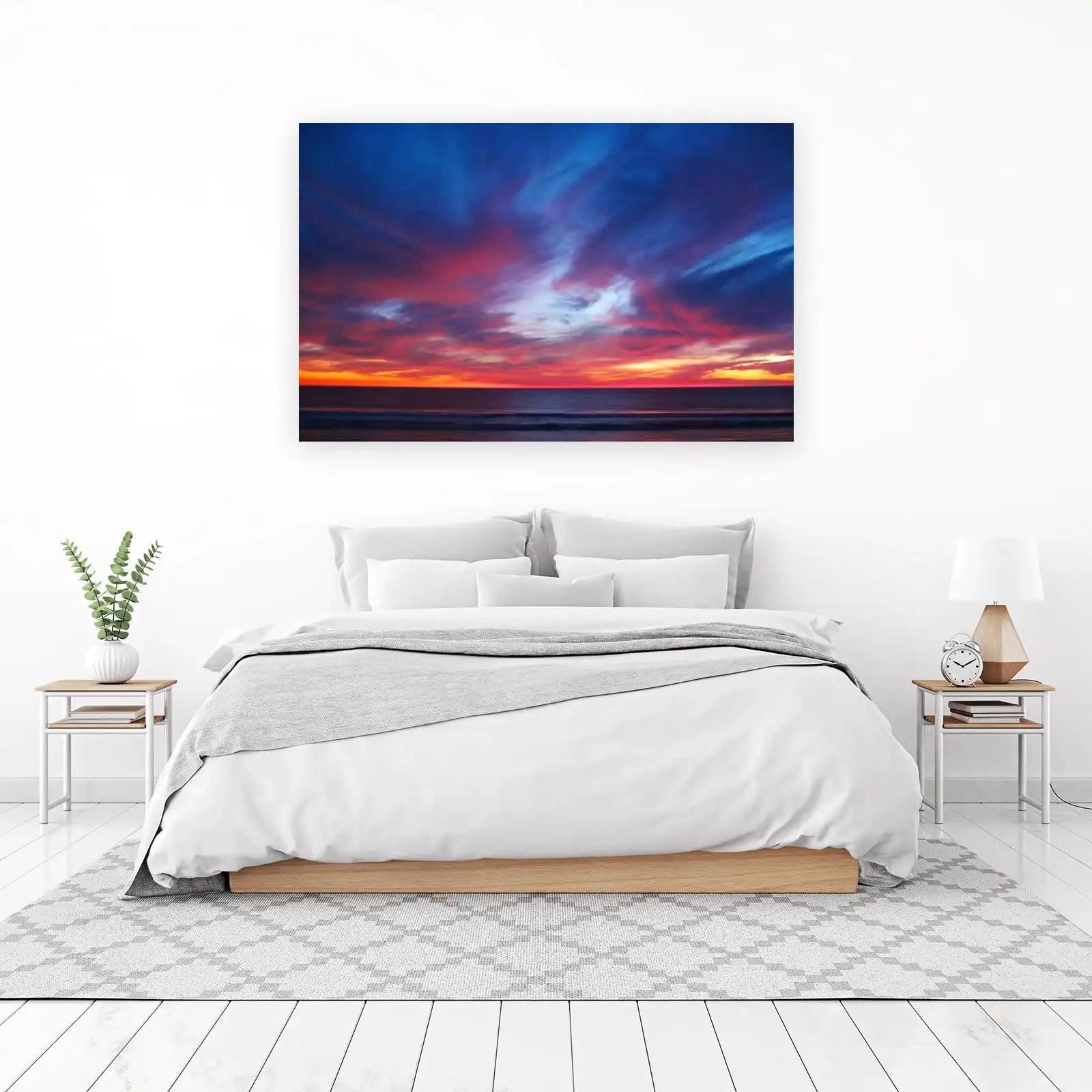 Vibrant Sunset Ocean Wall Art