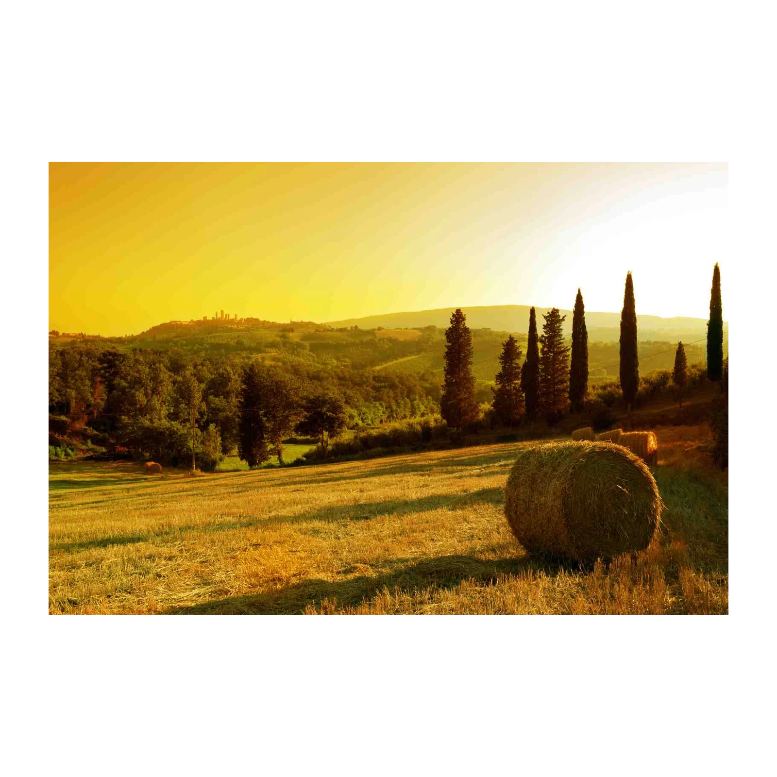 Tuscan Sunset Landscape Wall Art