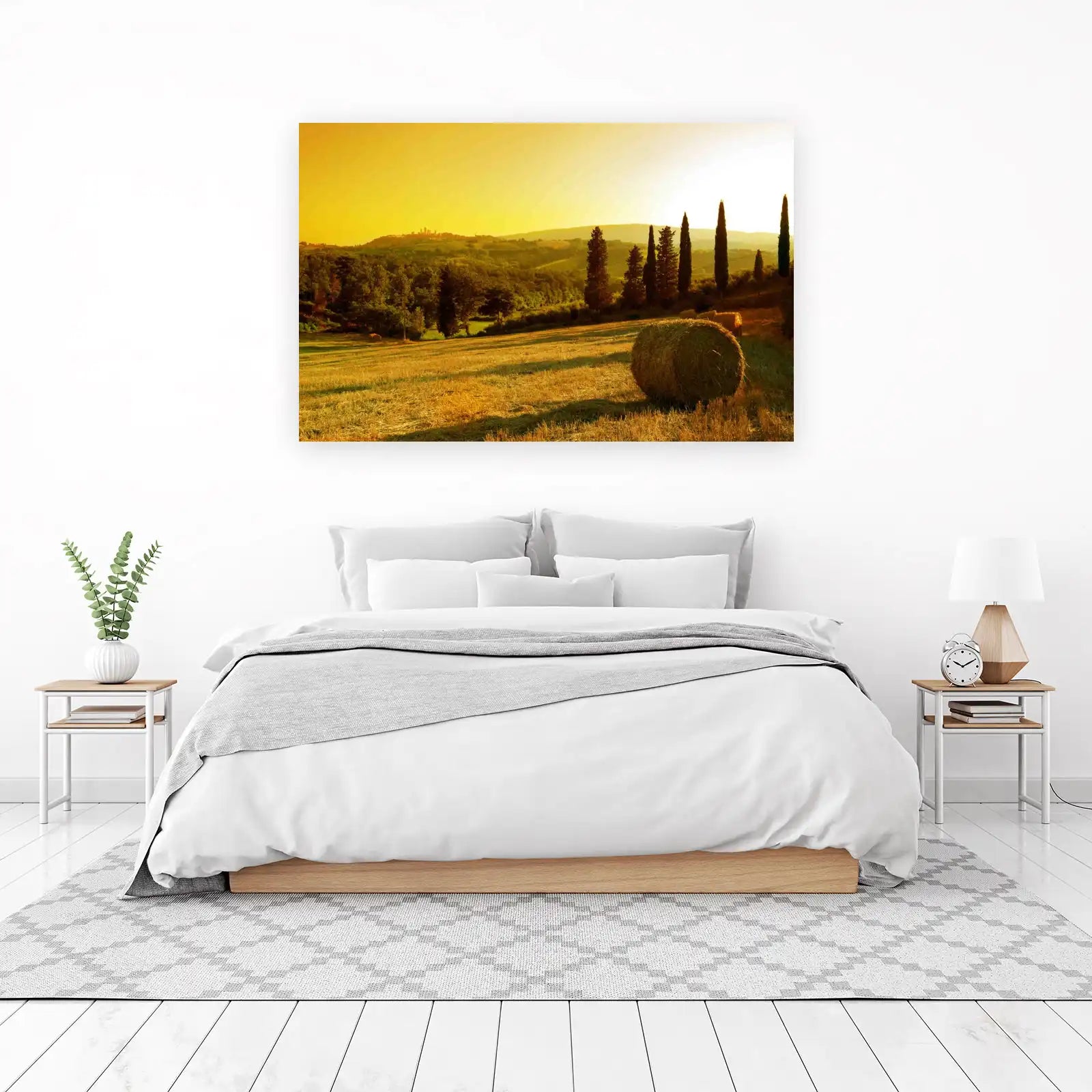 Tuscan Sunset Landscape Wall Art