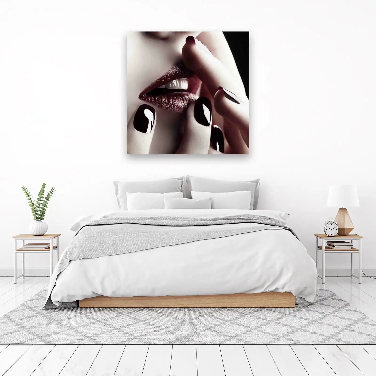 Seductive Lips & Nails Wall Art