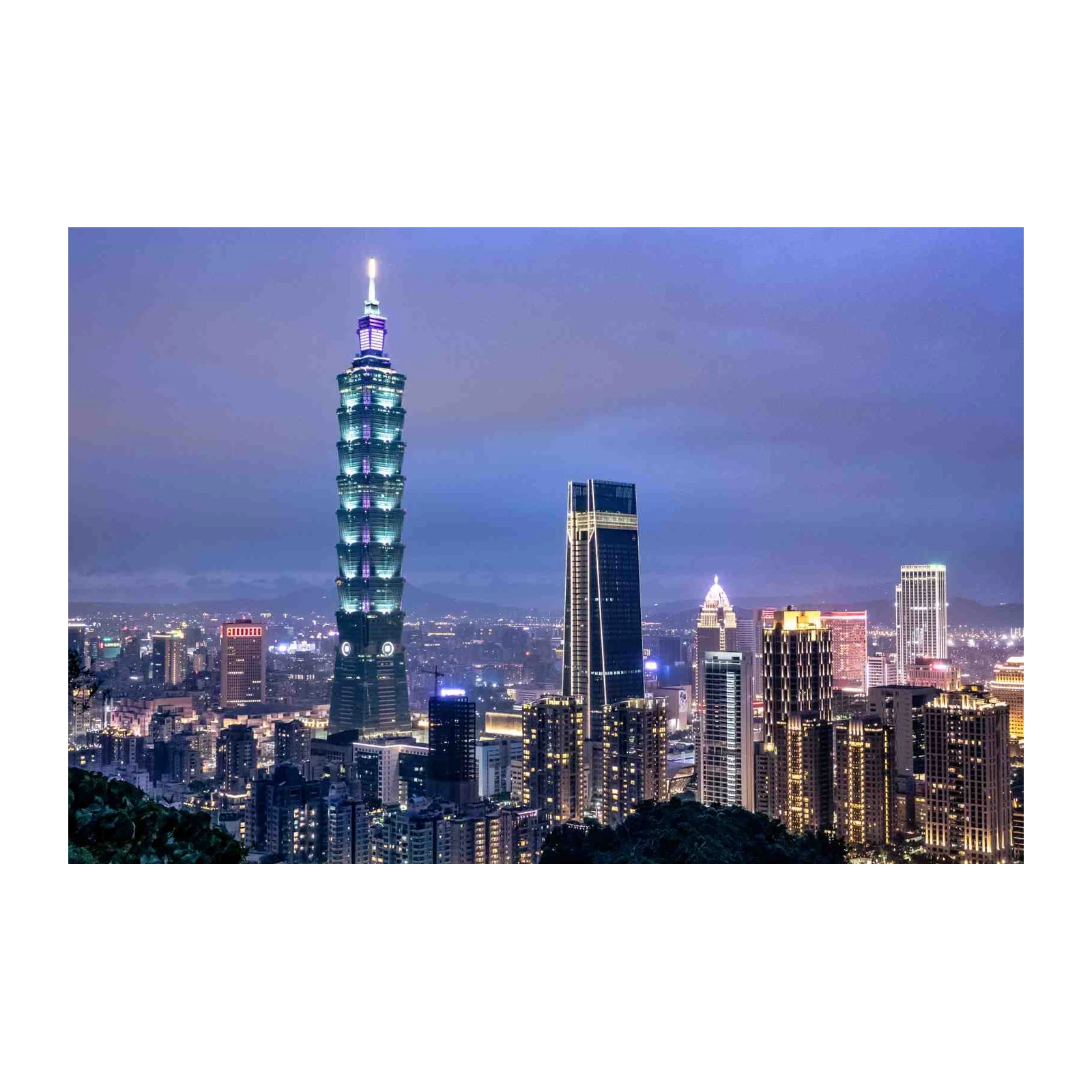 Majestic Taipei 101 Skyline Wall Art