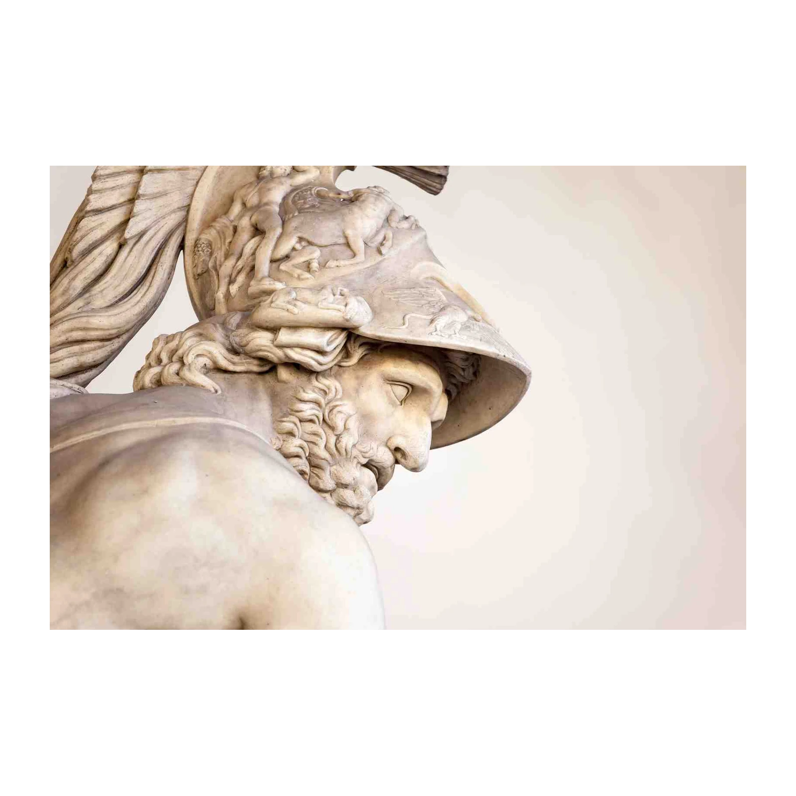 Greek Warrior Bust Wall Art - Ancient Art Decor