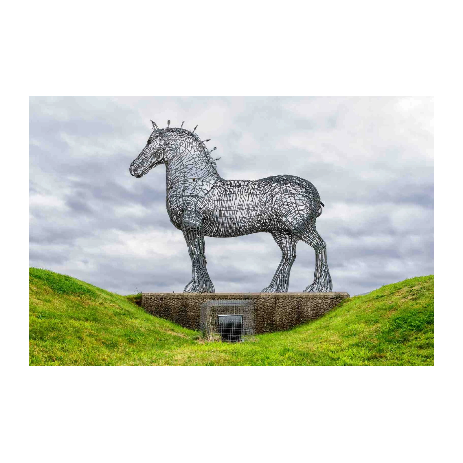 Majestic Wireframe Horse Wall Art