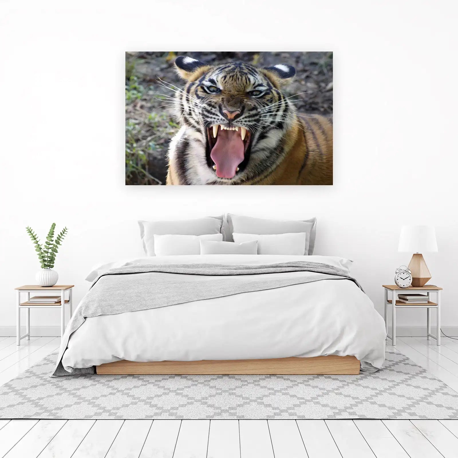 Roaring Tiger Wildlife Wall Art