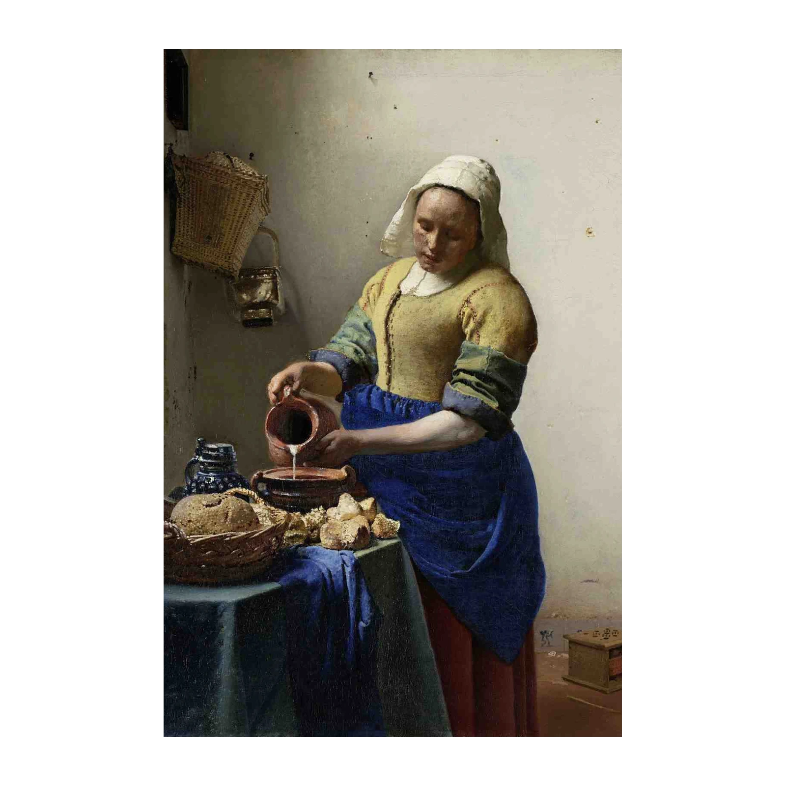 The Milkmaid Vermeer Style Wall Art
