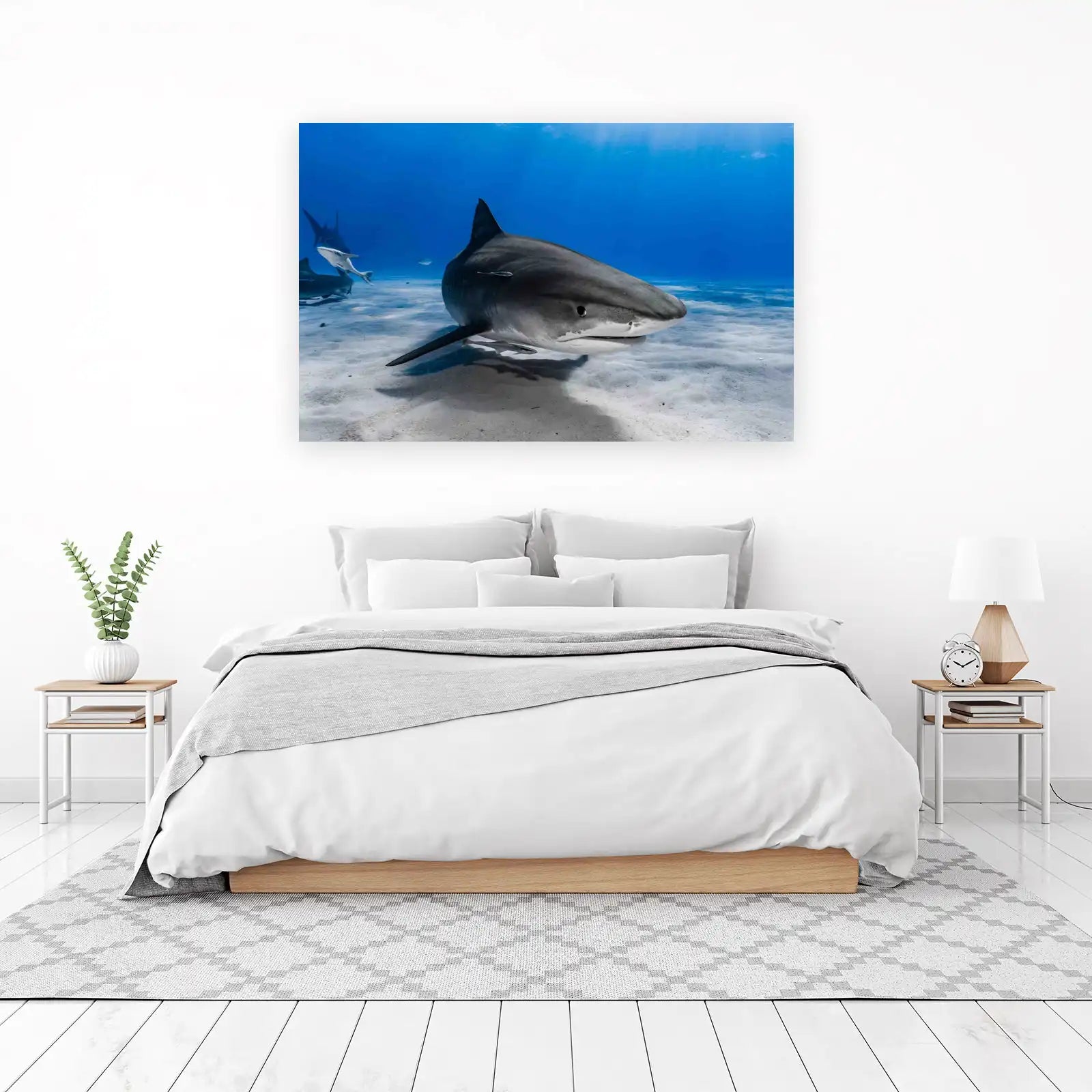 Majestic Tiger Shark Ocean Wall Art