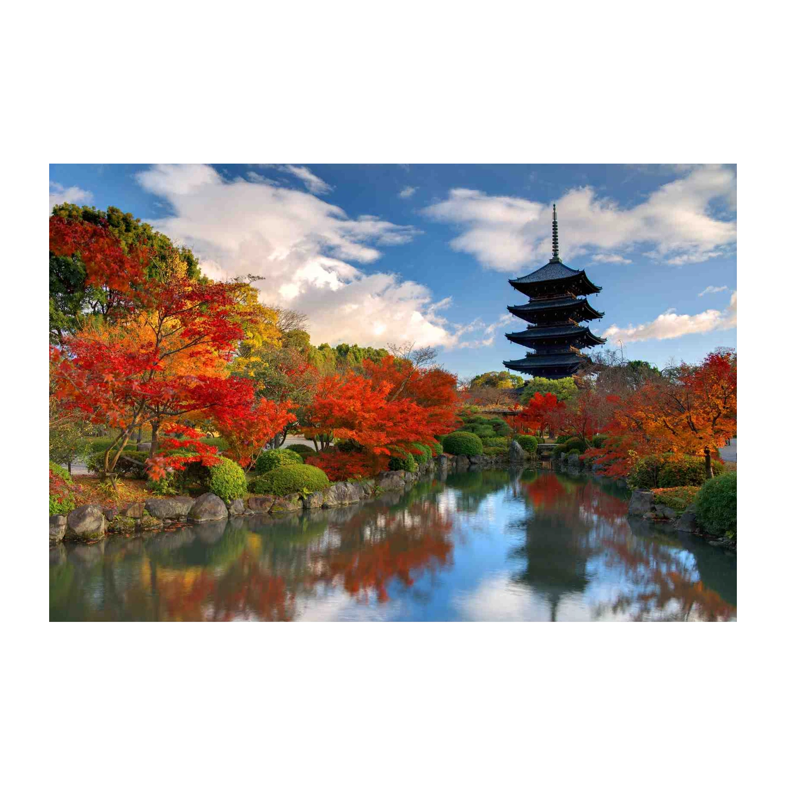Japanese Pagoda Autumn Colors Wall Art
