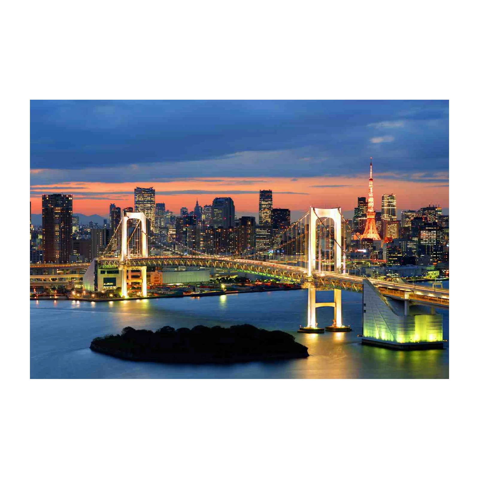 Tokyo Rainbow Bridge Skyline Wall Art