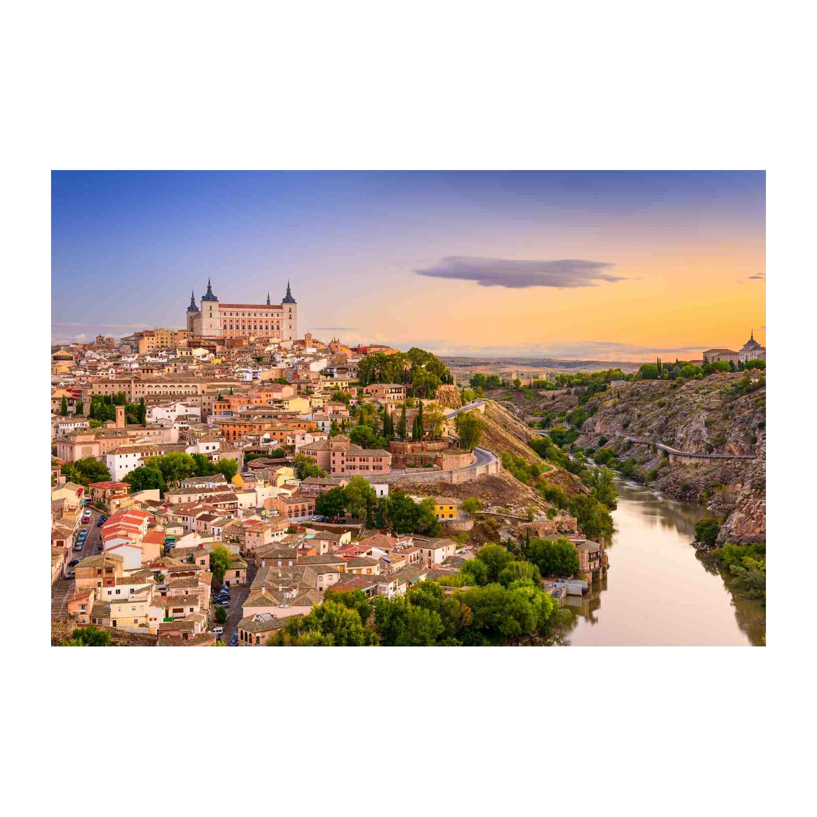 Toledo Spain Cityscape Panoramic Wall Art