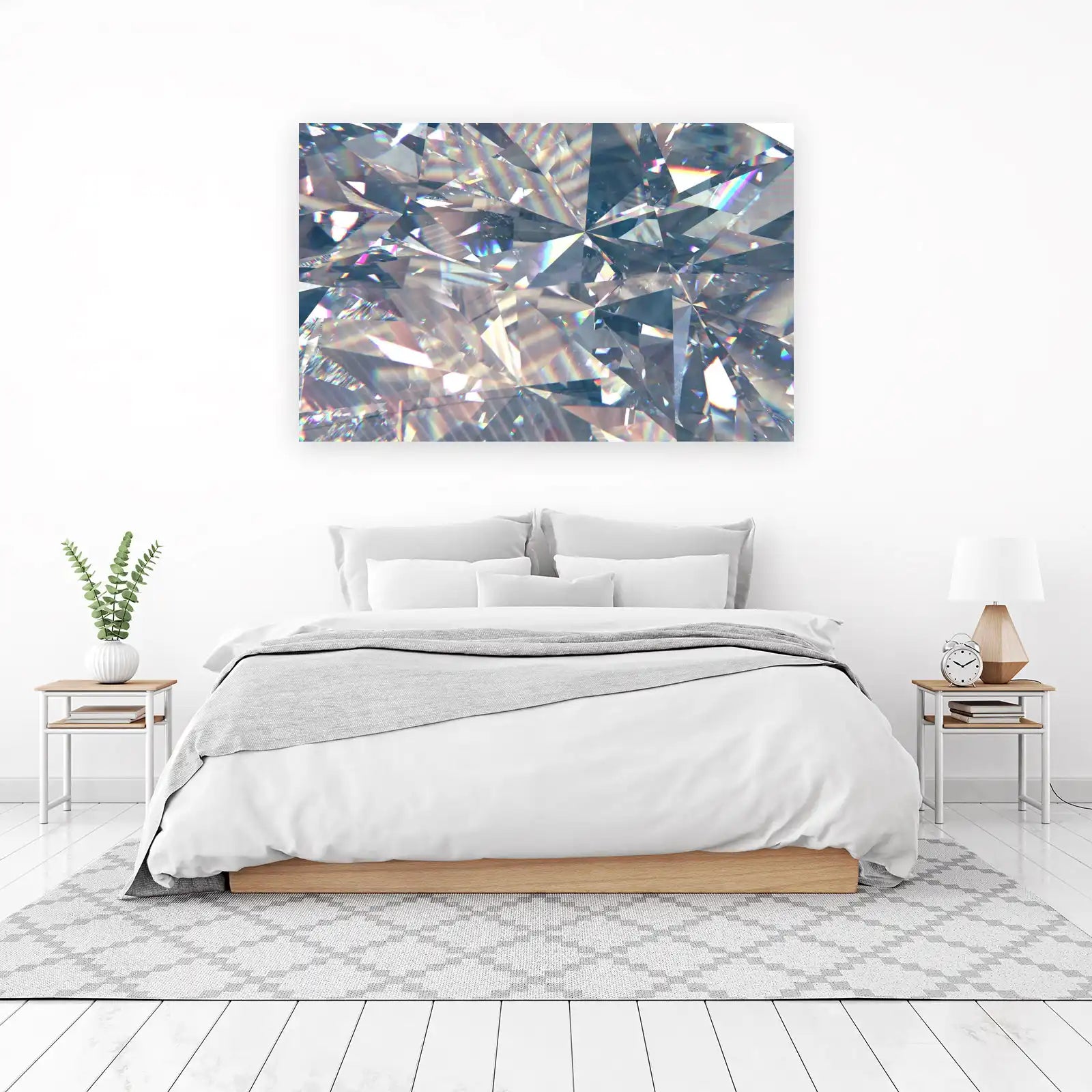 Sparkling Diamond Facets Wall Art